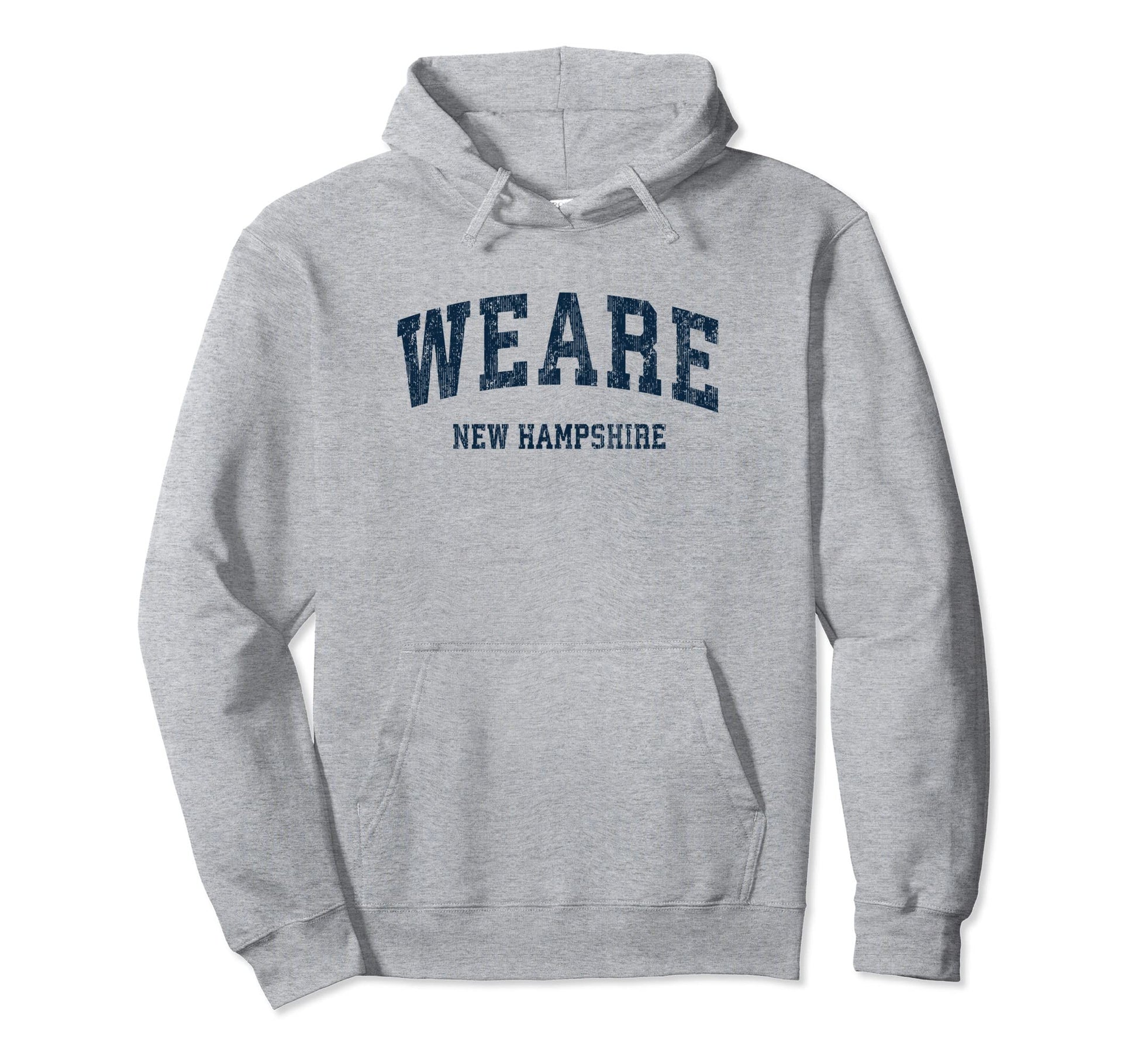 Weare New Hampshire Nh Varsity Sports Navy Hoodie - Trendy Graphic Unisex - T-Shirt, Sweatshirt, Hoodie