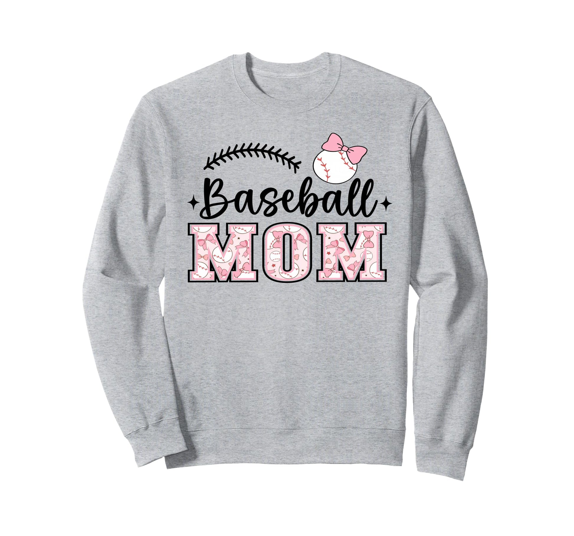 Baseball Mom Sport Coquette Sweatshirt - Unique Graphic Men Women - T-Shirt, Sweatshirt, Hoodie