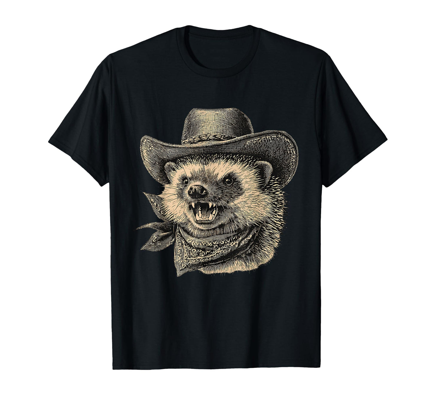 Hedgehog Cowboy Rodeo Cowgirl Western T-Shirt - Unique Graphic for Adults - T-Shirt, Sweatshirt, Hoodie