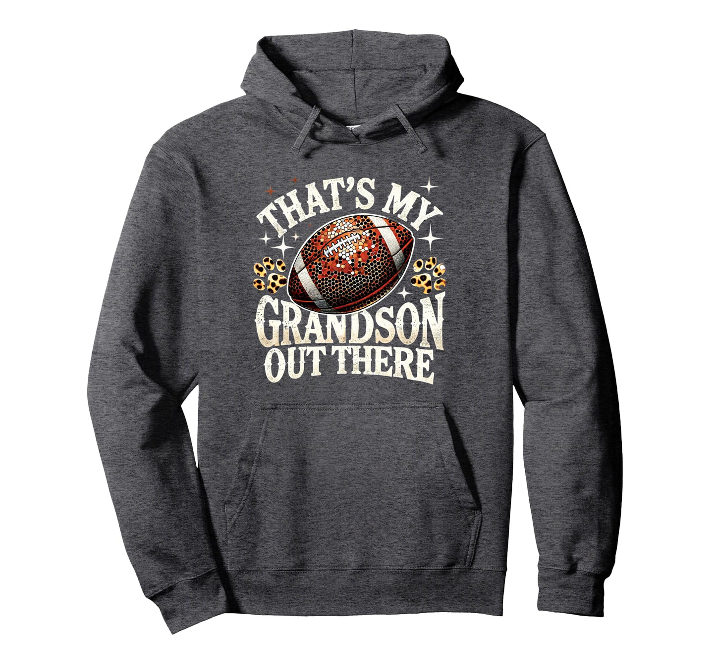 Thats My Grandson Football Game Grandma Hoodie - Graphic Print Men Women - T-Shirt, Sweatshirt, Hoodie