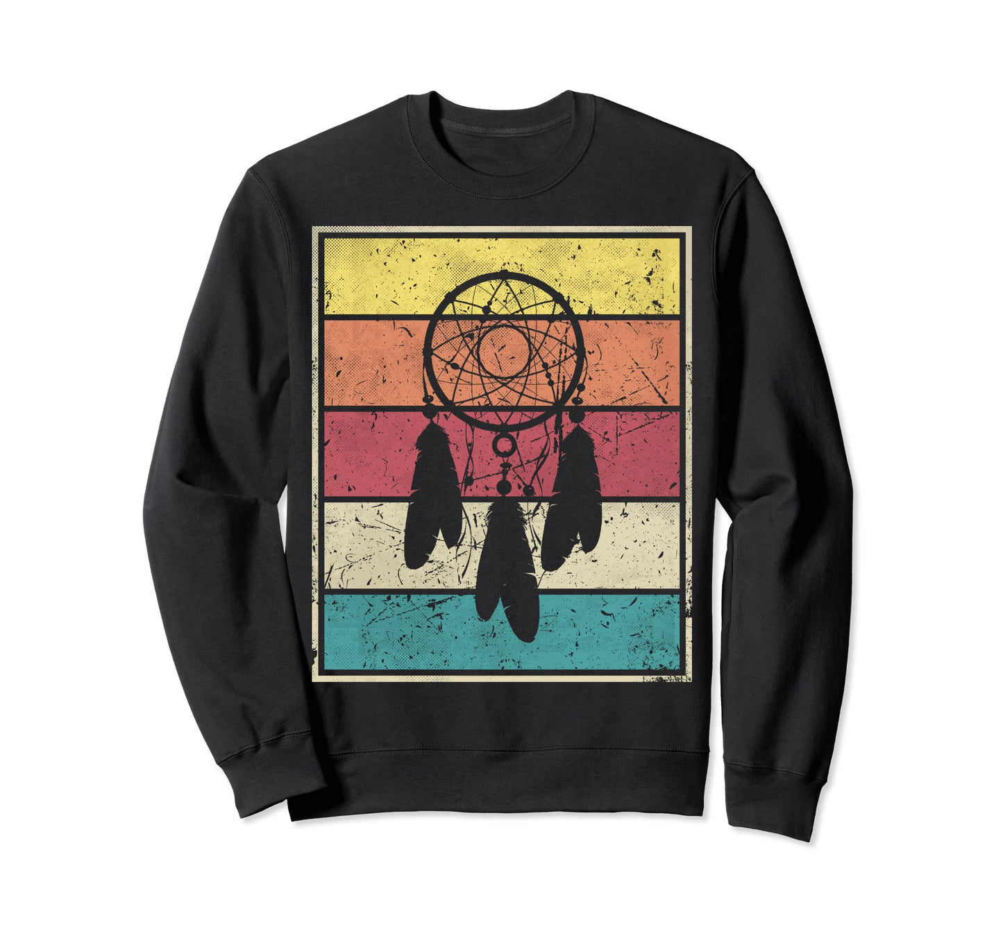 Dreamcatcher Stripes Sweatshirt - Unique Graphic Unisex - T-Shirt, Sweatshirt, Hoodie