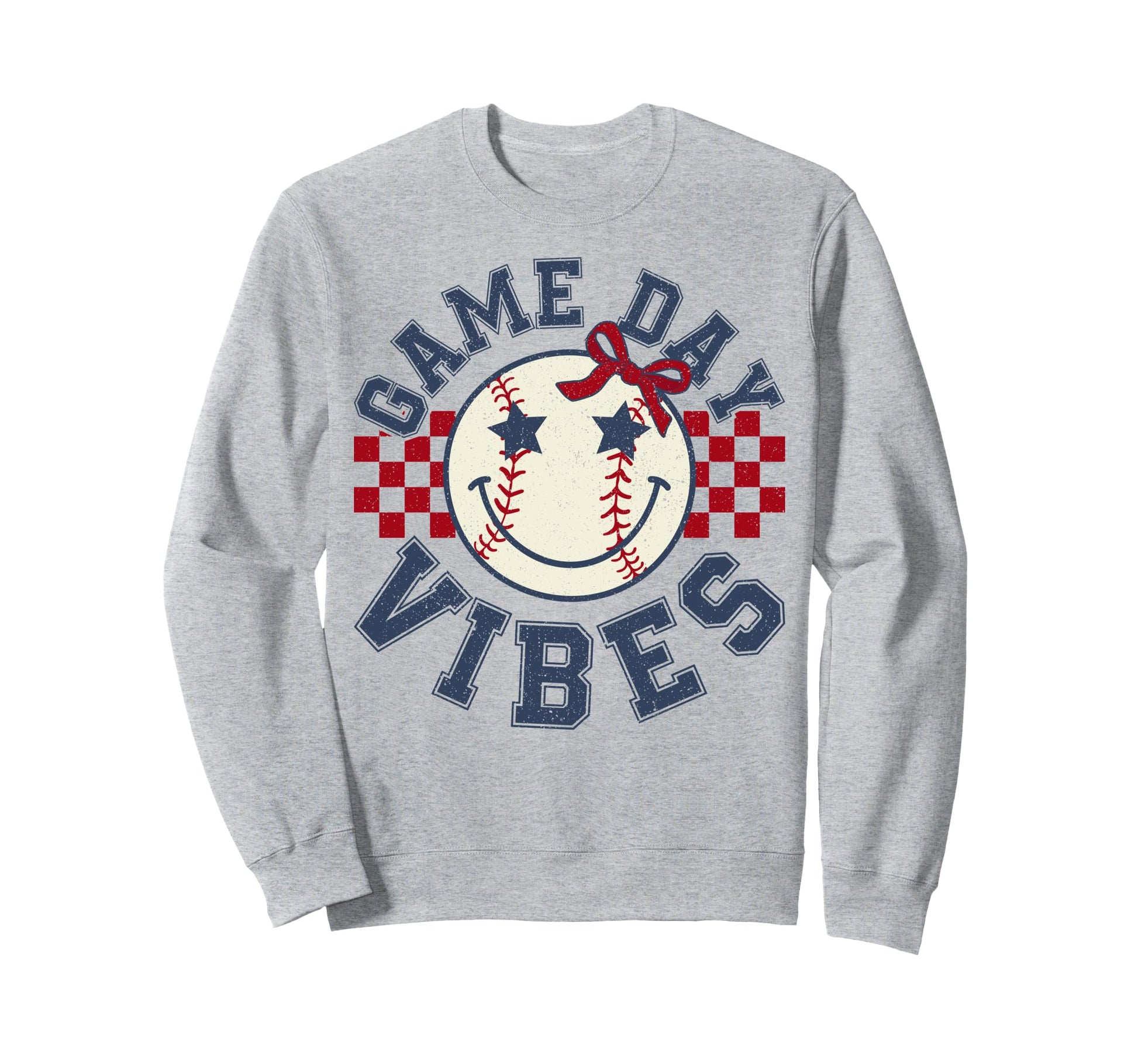 Game Day Vibes Baseball Coquette Bow Sweatshirt - Graphic Print for Adults - T-Shirt, Sweatshirt, Hoodie