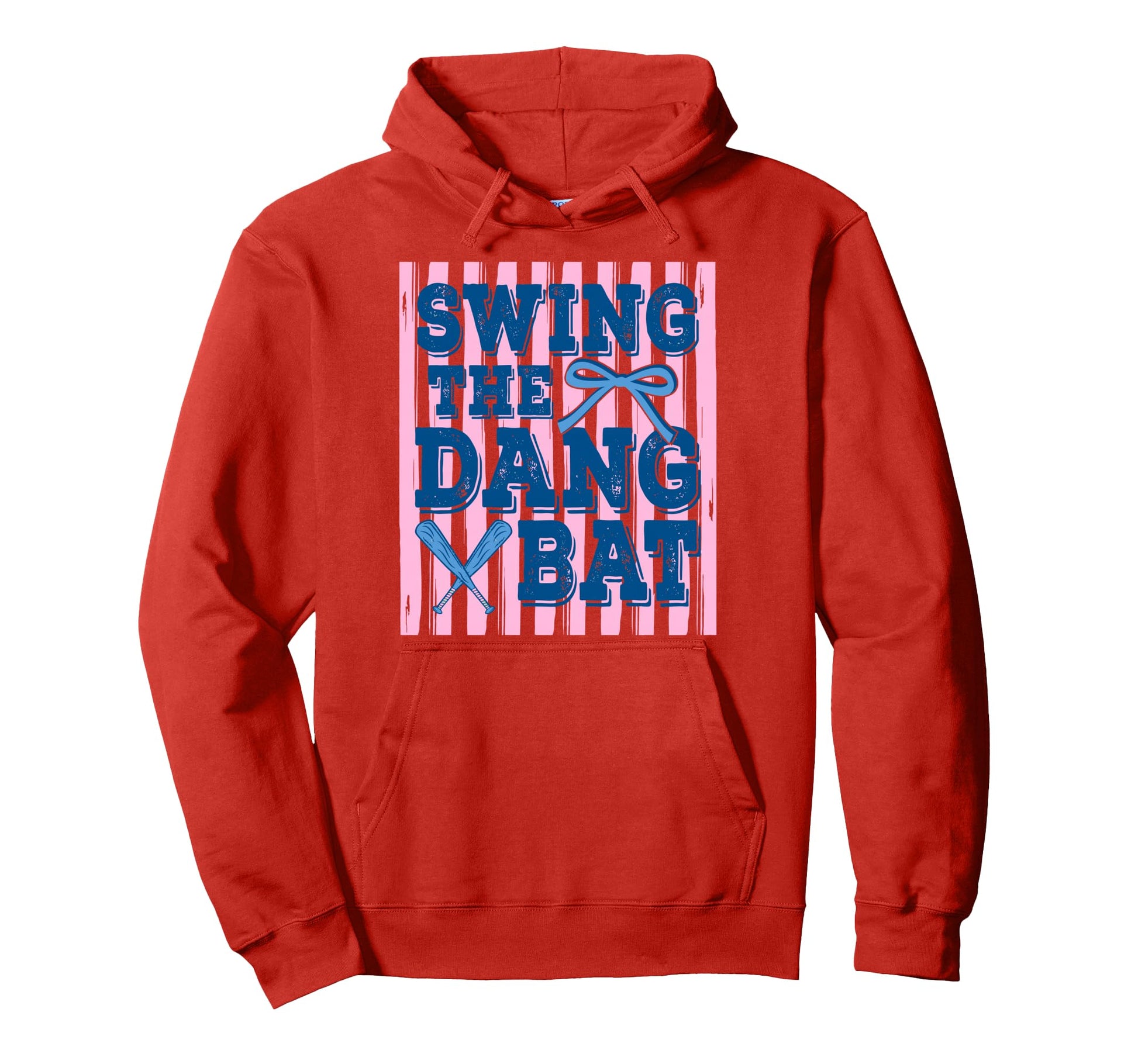 Swing Dang Bat Baseball Season Game Day Hoodie - Novelty Apparel Unisex - T-Shirt, Sweatshirt, Hoodie