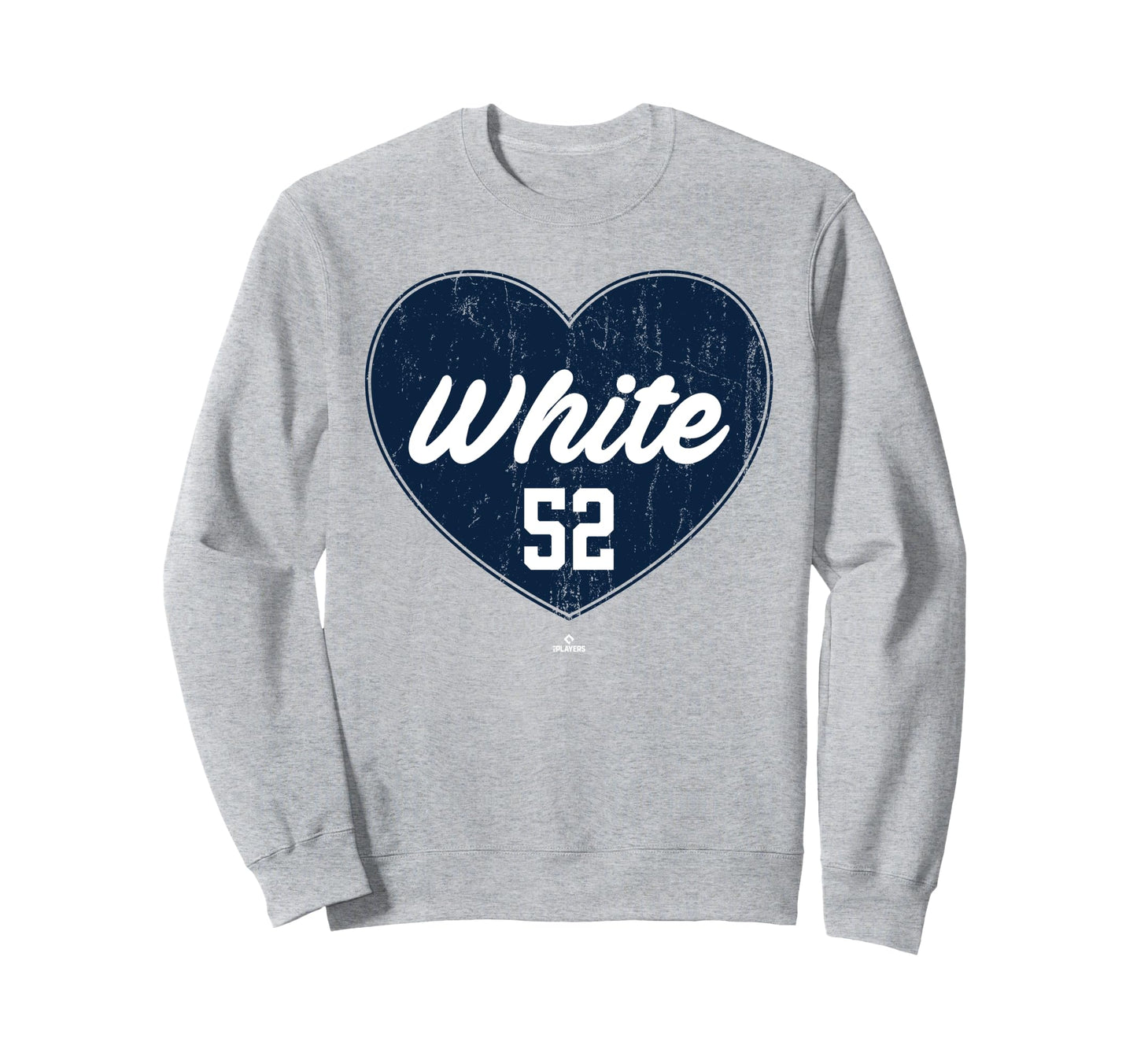 Distressed Heart Brendan White Sweatshirt - Trendy Graphic for Adults - T-Shirt, Sweatshirt, Hoodie