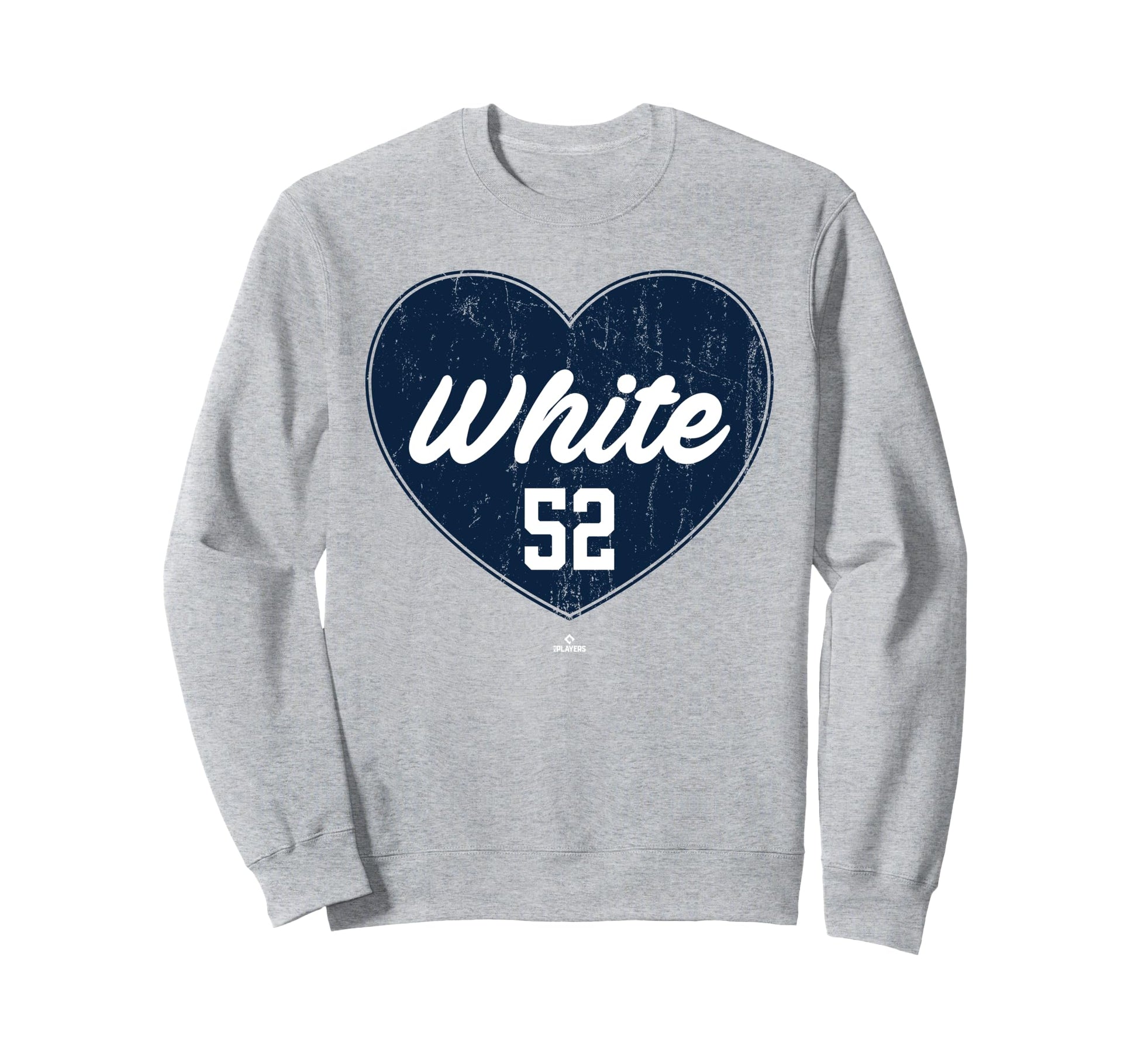 Distressed Heart Brendan White Sweatshirt - Trendy Graphic for Adults - T-Shirt, Sweatshirt, Hoodie
