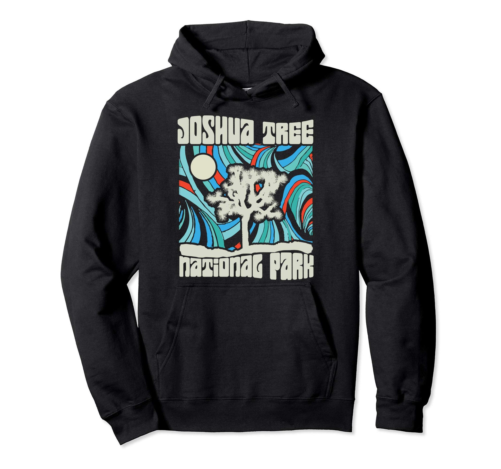 Joshua Tree National Park Psychedelic 60S Hoodie - Graphic Print Men Women - T-Shirt, Sweatshirt, Hoodie