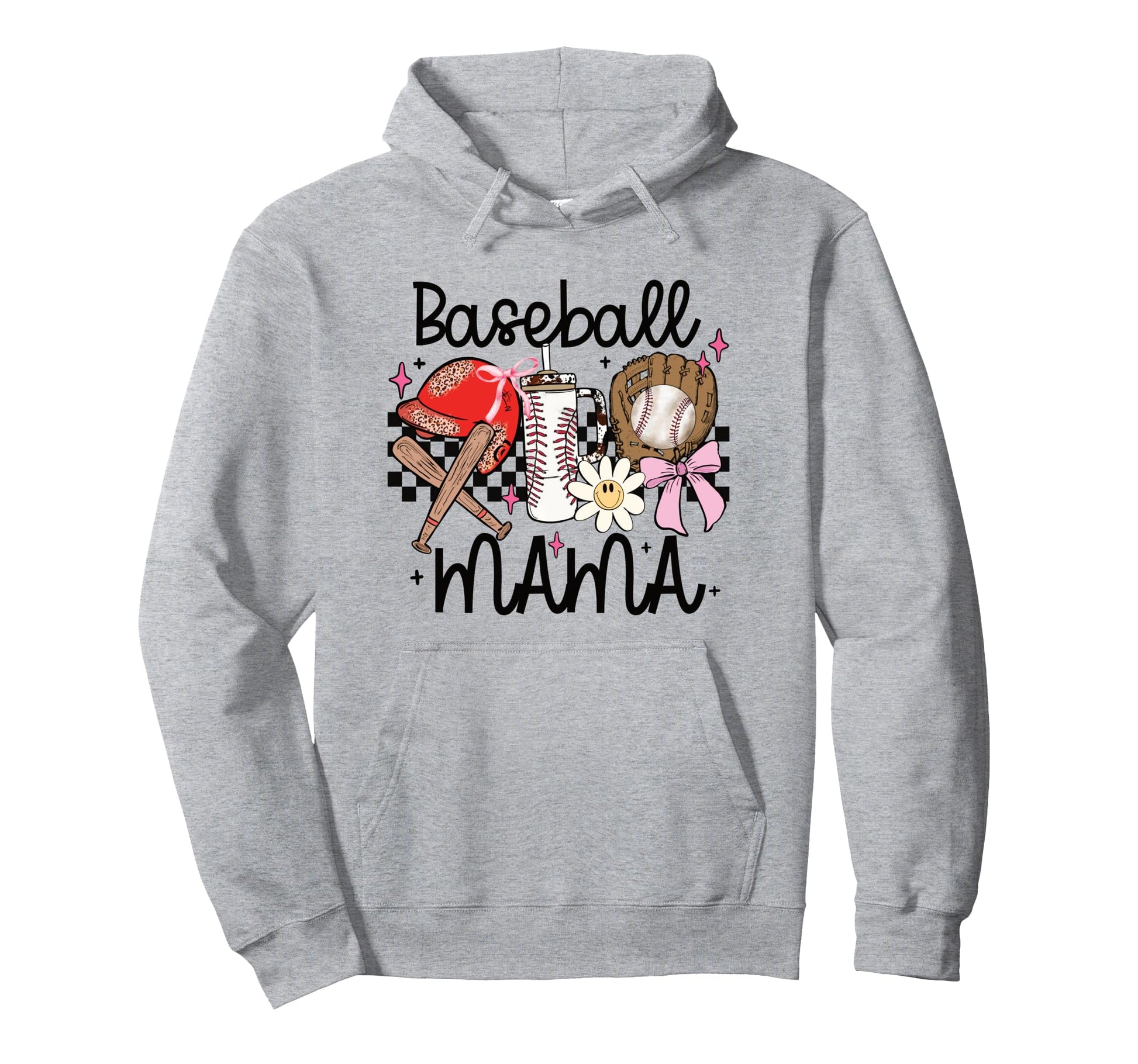 Baseball Mama Leopard Helmet Bat Hoodie - Aesthetic Graphic Men Women - T-Shirt, Sweatshirt, Hoodie