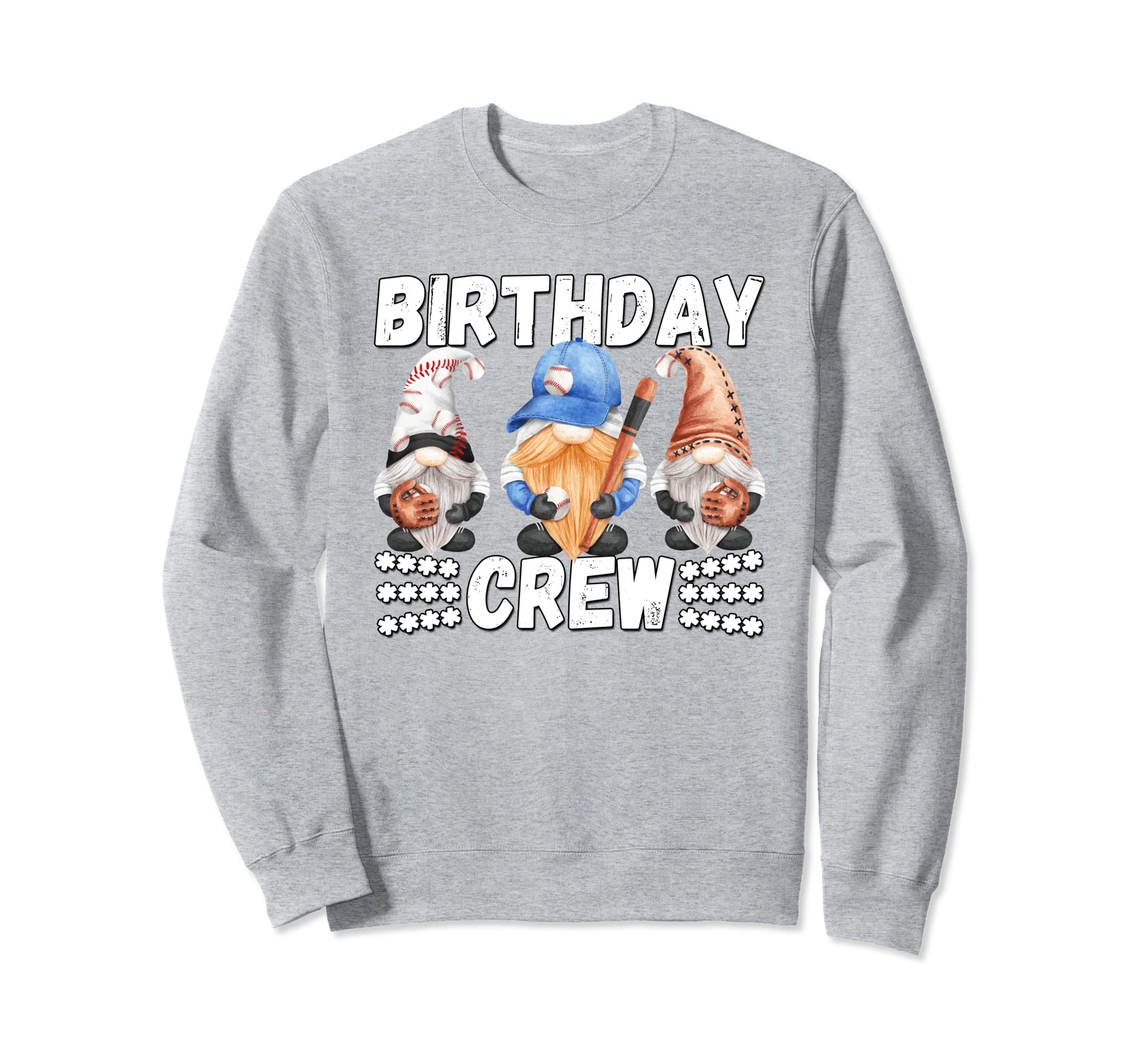 Funny Baseball Grandpa Gnomes Sweatshirt - Unique Graphic for Adults - T-Shirt, Sweatshirt, Hoodie