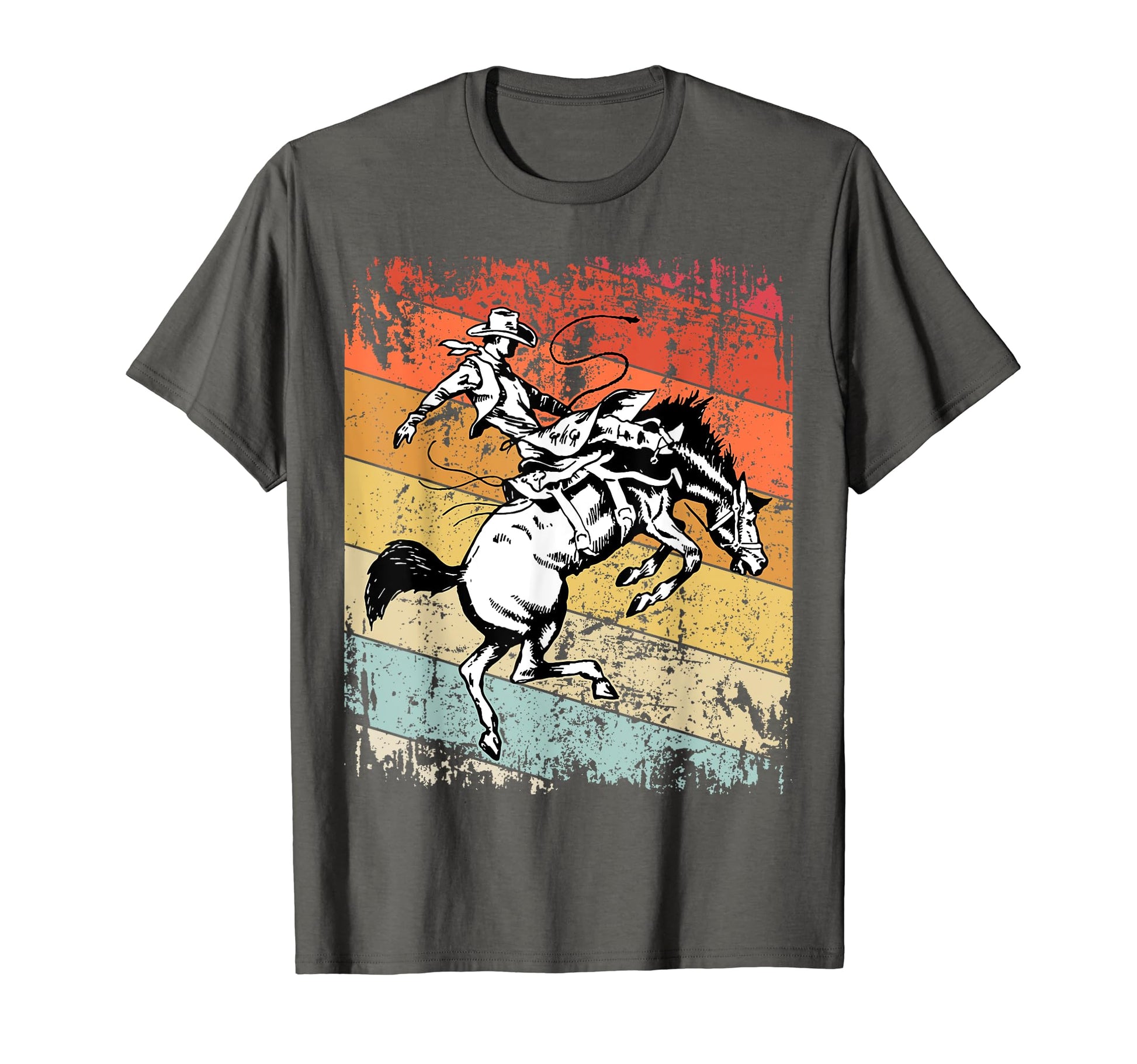 Bull Riding Cowboy Bull Rodeo Horse T-Shirt - Fun Novelty Design Men Women - T-Shirt, Sweatshirt, Hoodie