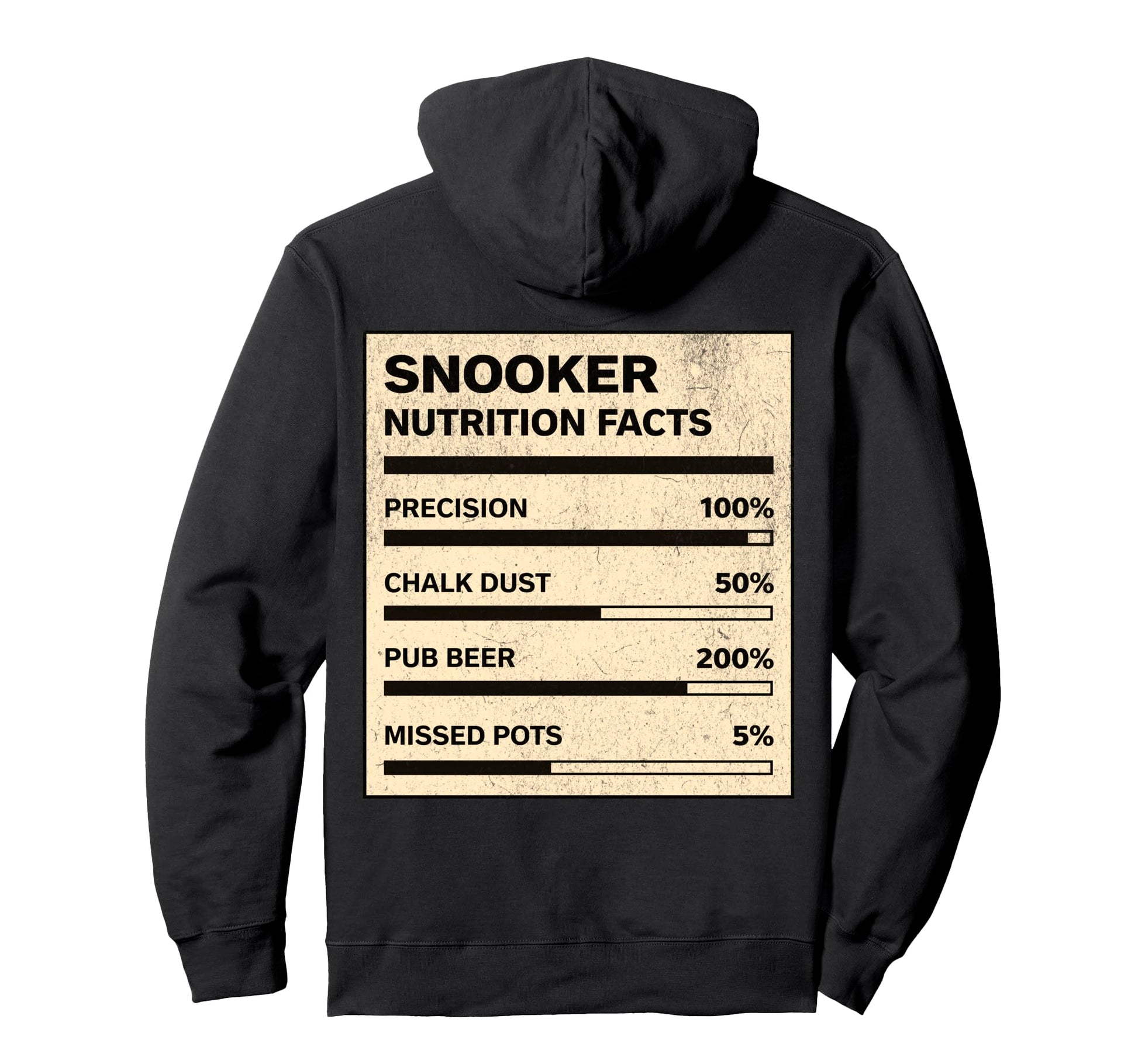 Snooker Nutrition Facts Funny Snooker Hoodie - Streetwear Style Unisex - T-Shirt, Sweatshirt, Hoodie