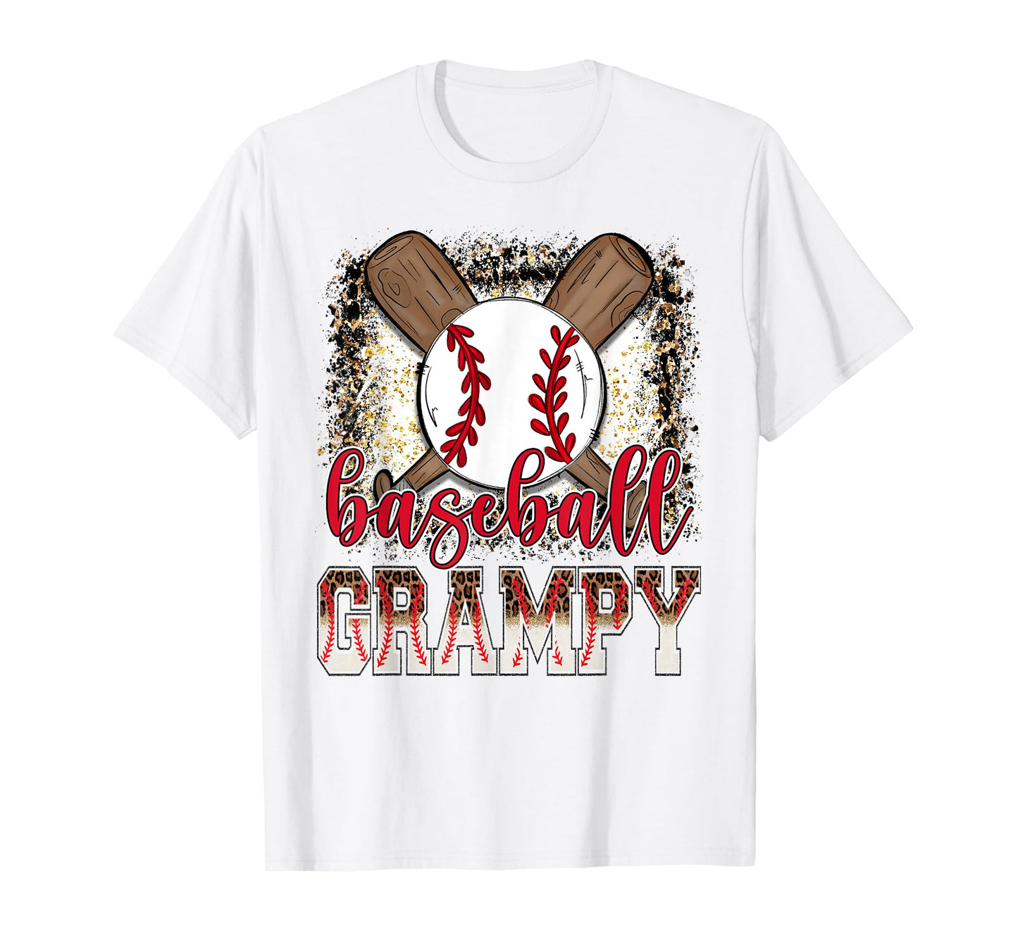 Baseball Grampy Leopard Proud Ball T-Shirt - Novelty Apparel Men Women - T-Shirt, Sweatshirt, Hoodie