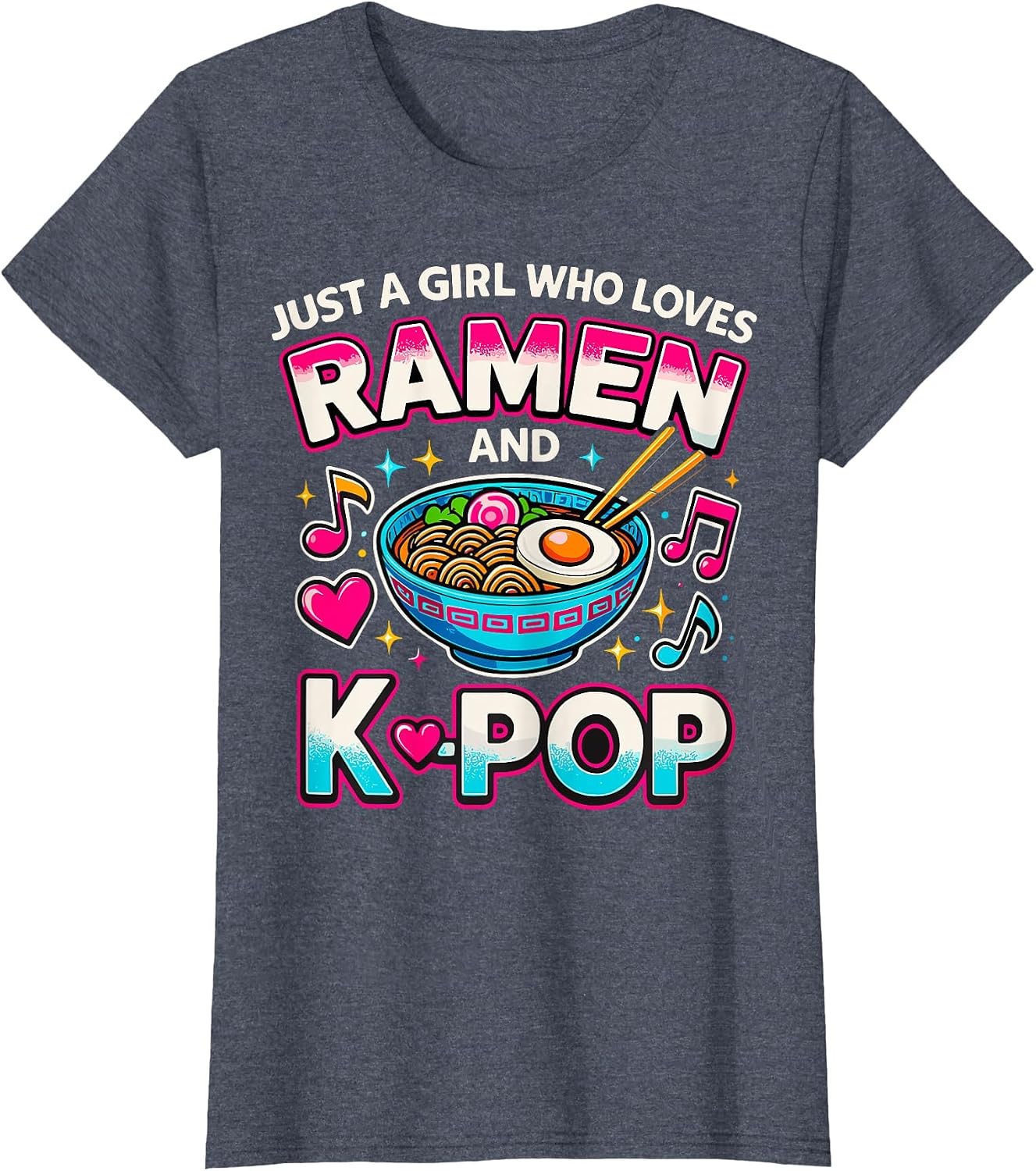 Cute Ramen and K-Pop - Adult & Kids T-Shirts, Sweatshirts & Hoodies apparel design preview 1
