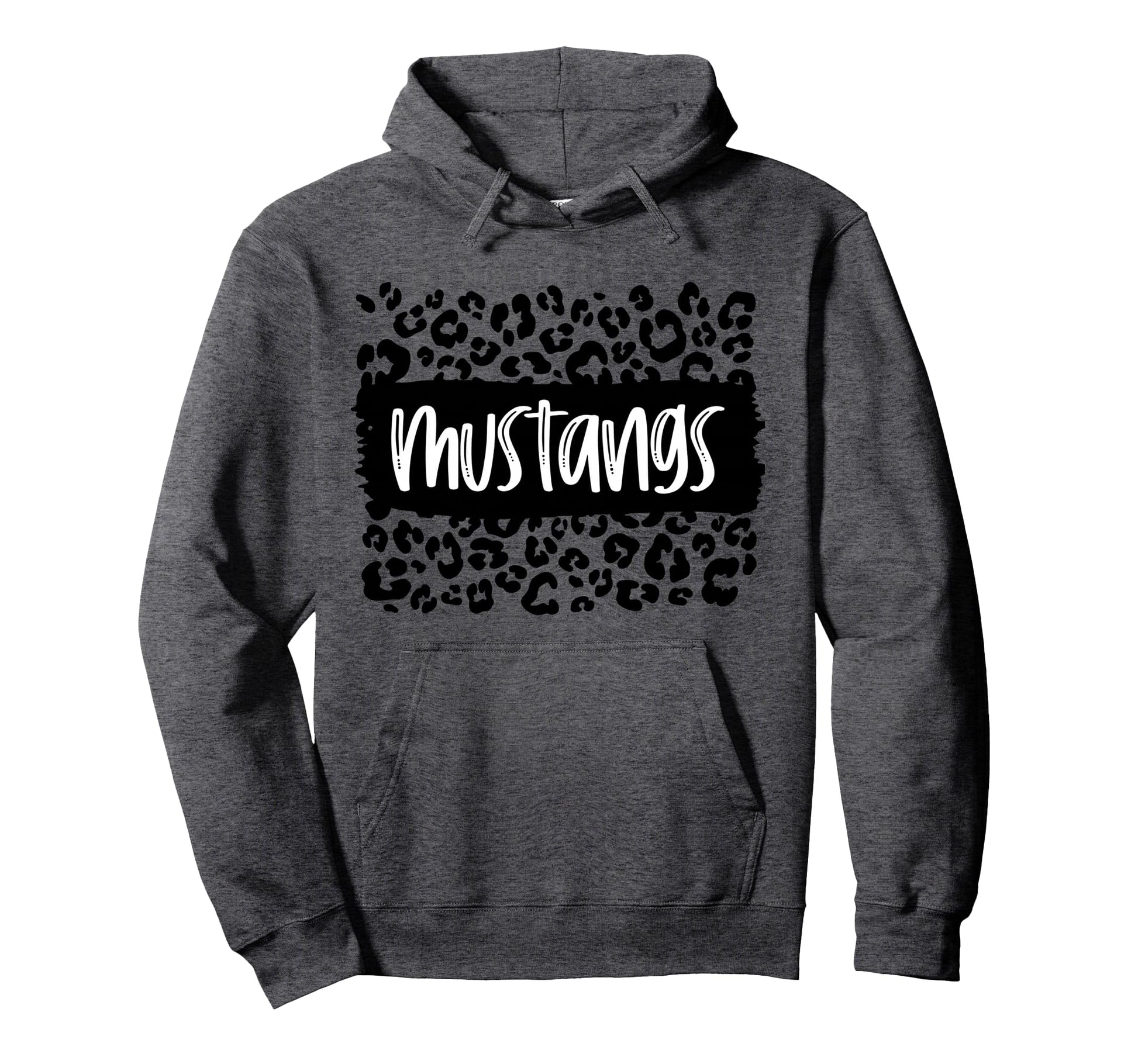 Mustangs Team Mascot School Spirit Hoodie - Aesthetic Graphic for Adults - T-Shirt, Sweatshirt, Hoodie
