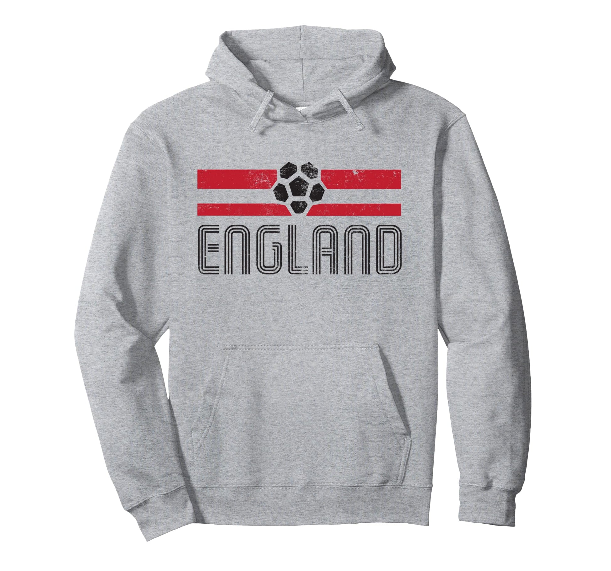 England Stripe Euro Football Hoodie - Minimalist Print Men Women - T-Shirt, Sweatshirt, Hoodie