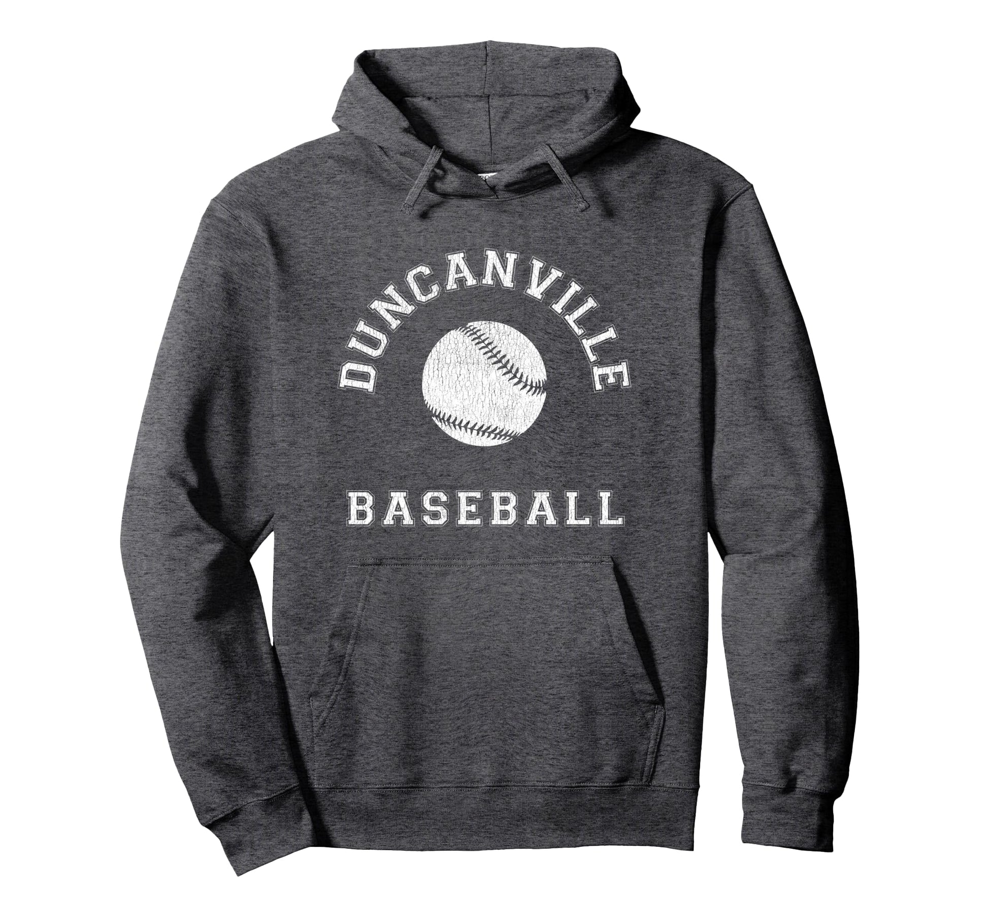 Duncanville Baseball Distressed Hoodie - Custom Art Print Unisex - T-Shirt, Sweatshirt, Hoodie
