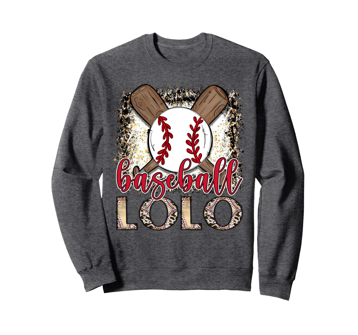 Baseball Lolo Leopard Proud Ball Sweatshirt - Custom Art Print for Adults - T-Shirt, Sweatshirt, Hoodie