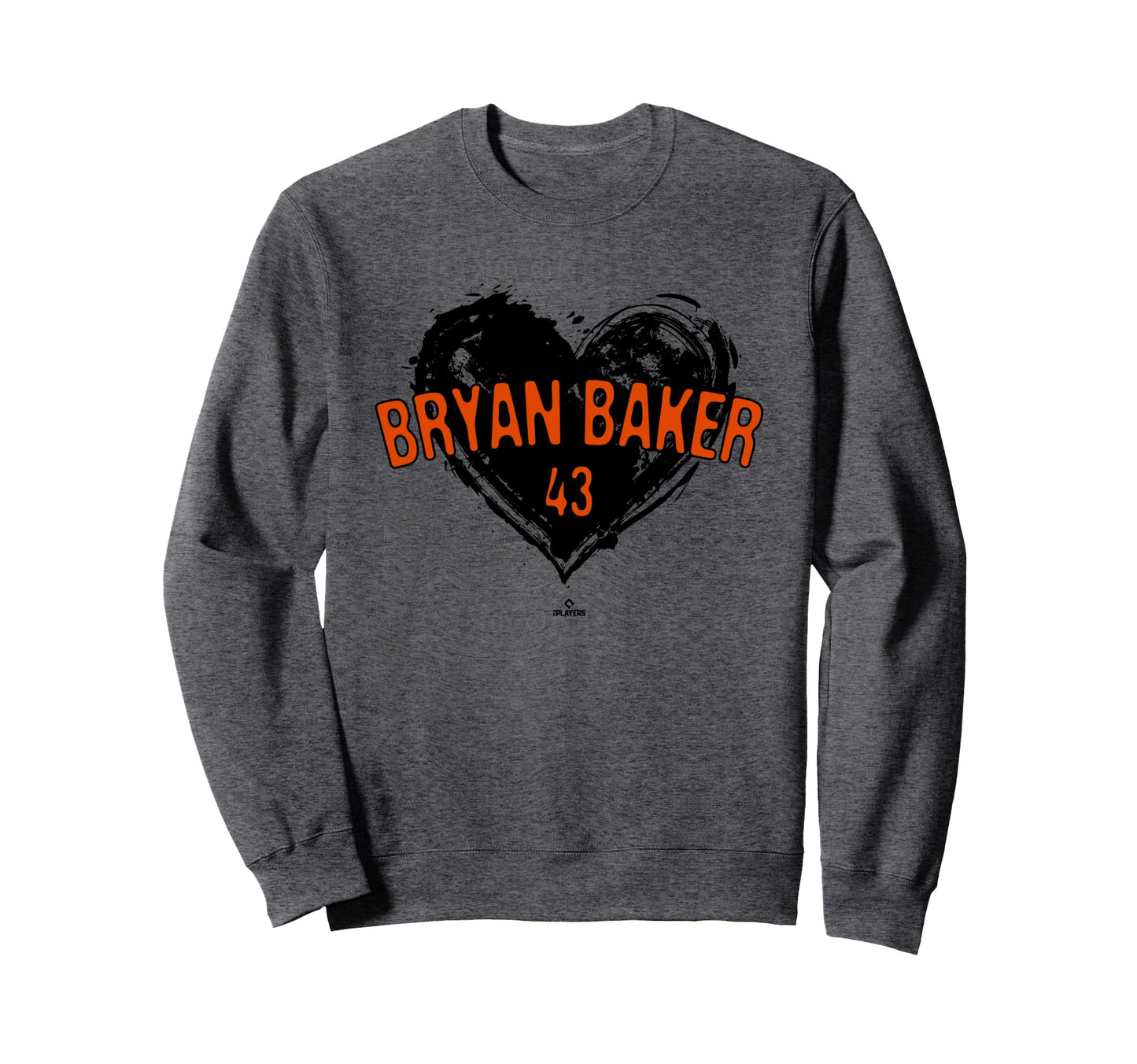 Distressed Heart Bryan Baker Baltimore Sweatshirt - Novelty Apparel Unisex - T-Shirt, Sweatshirt, Hoodie