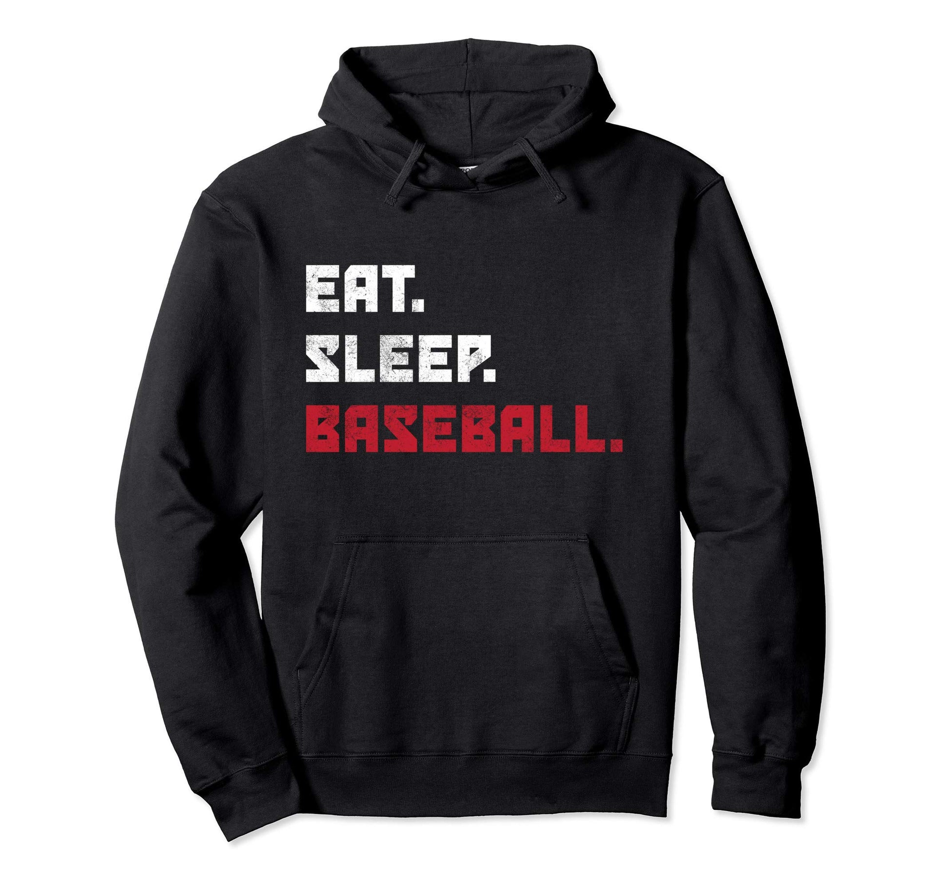 Eat Sleep Baseball Funny Baseball Hoodie - Unique Graphic Men Women - T-Shirt, Sweatshirt, Hoodie