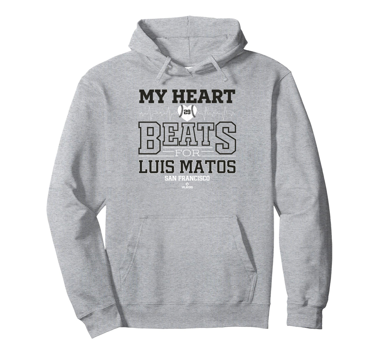 My Heart Beats Luis Matos San Francisco Hoodie - Unique Graphic Unisex - T-Shirt, Sweatshirt, Hoodie