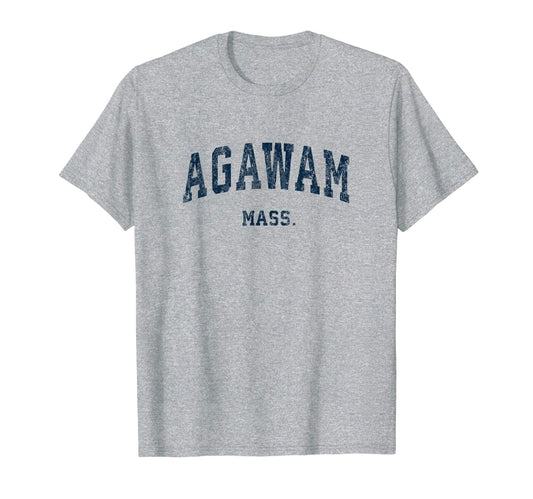 Agawam Massachusetts Ma Varsity Sports T-Shirt - Fun Novelty Design Unisex - T-Shirt, Sweatshirt, Hoodie
