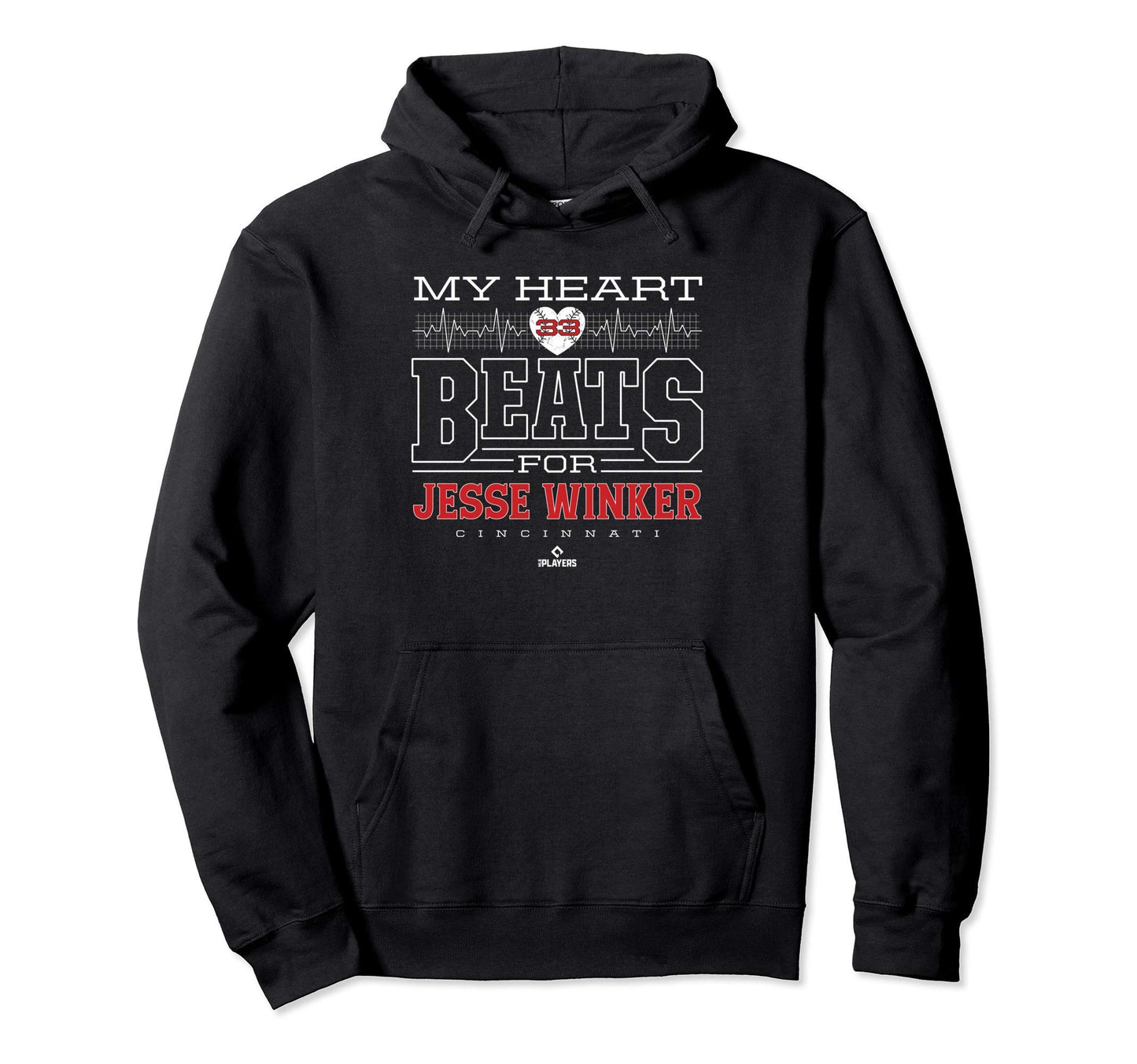 My Heart Beats Jesse Winker Hoodie - Graphic Print Men Women - T-Shirt, Sweatshirt, Hoodie