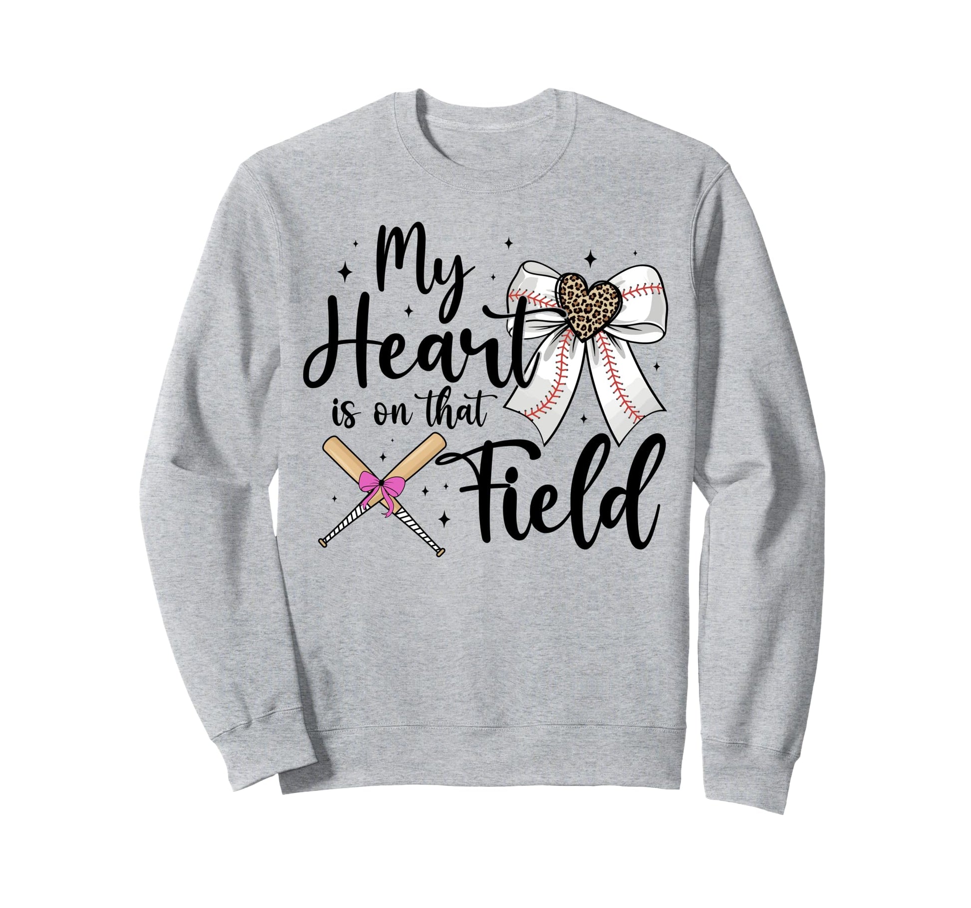 Baseball Mom My Heart Is That Sweatshirt - Streetwear Style for Adults - T-Shirt, Sweatshirt, Hoodie