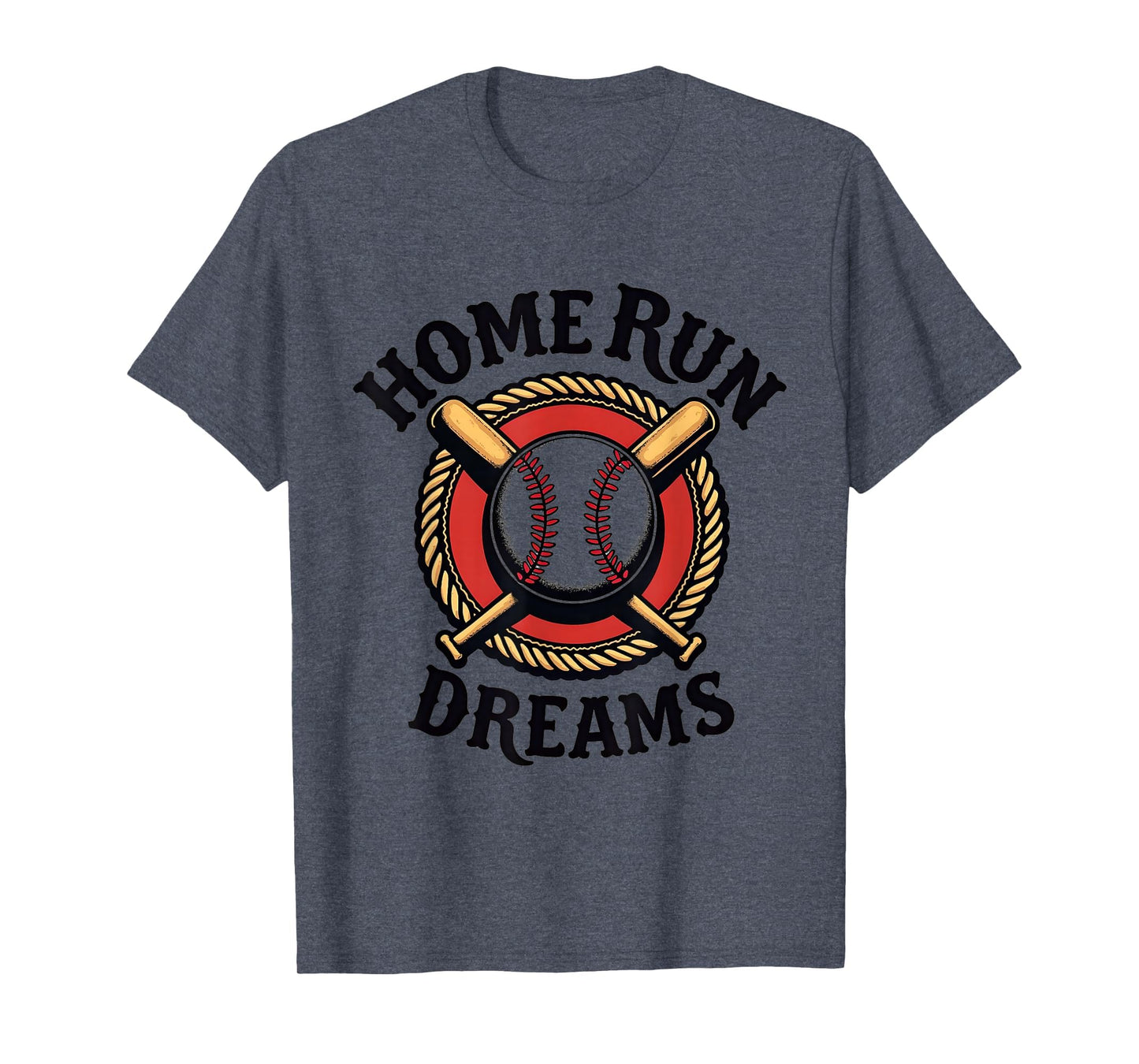 Home Run Dreams American Baseball T-Shirt - Minimalist Print Men Women - T-Shirt, Sweatshirt, Hoodie
