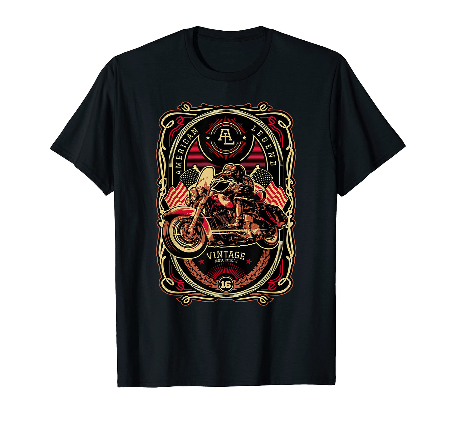 American Legend Motorcycle T-Shirt - Casual Everyday Wear for Adults - T-Shirt, Sweatshirt, Hoodie