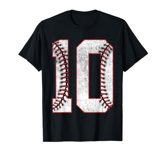 10Th Birthday Party Ten 10 Year Old T-Shirt - Minimalist Print for Adults - T-Shirt, Sweatshirt, Hoodie