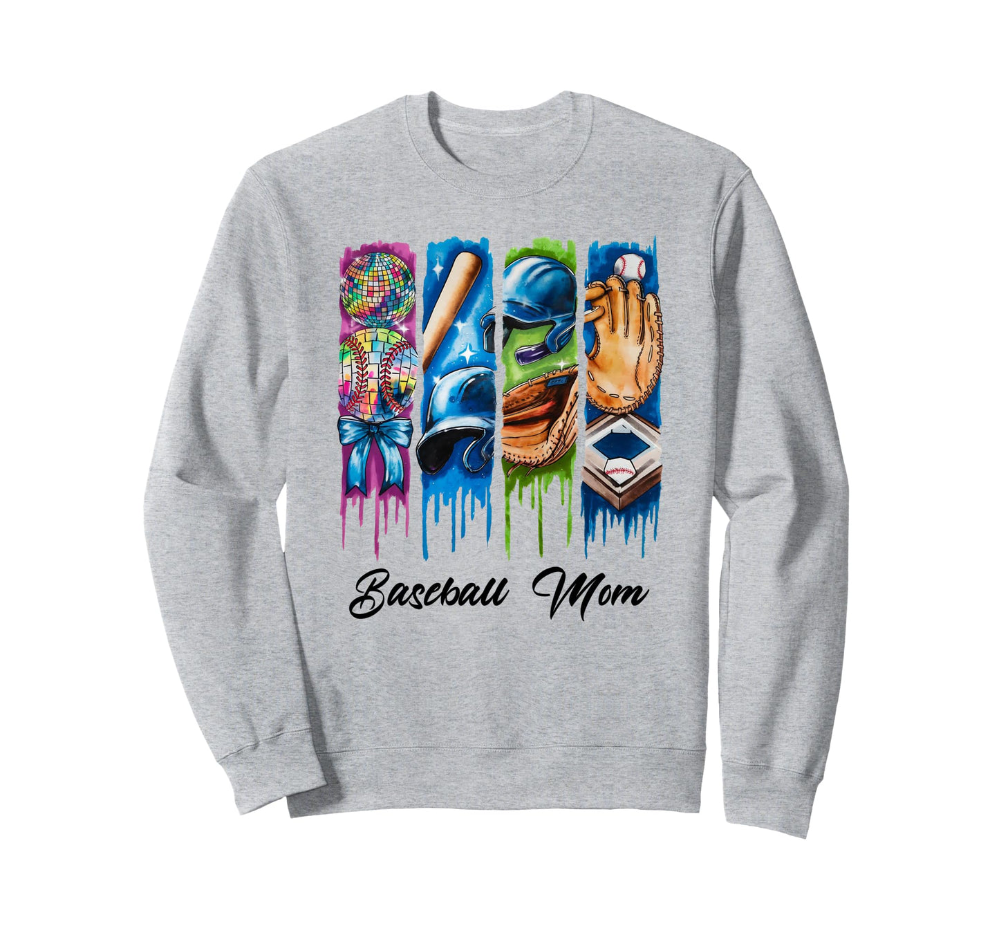 Baseball Coquette Bow Mothers Day Sweatshirt - Trendy Graphic Men Women - T-Shirt, Sweatshirt, Hoodie
