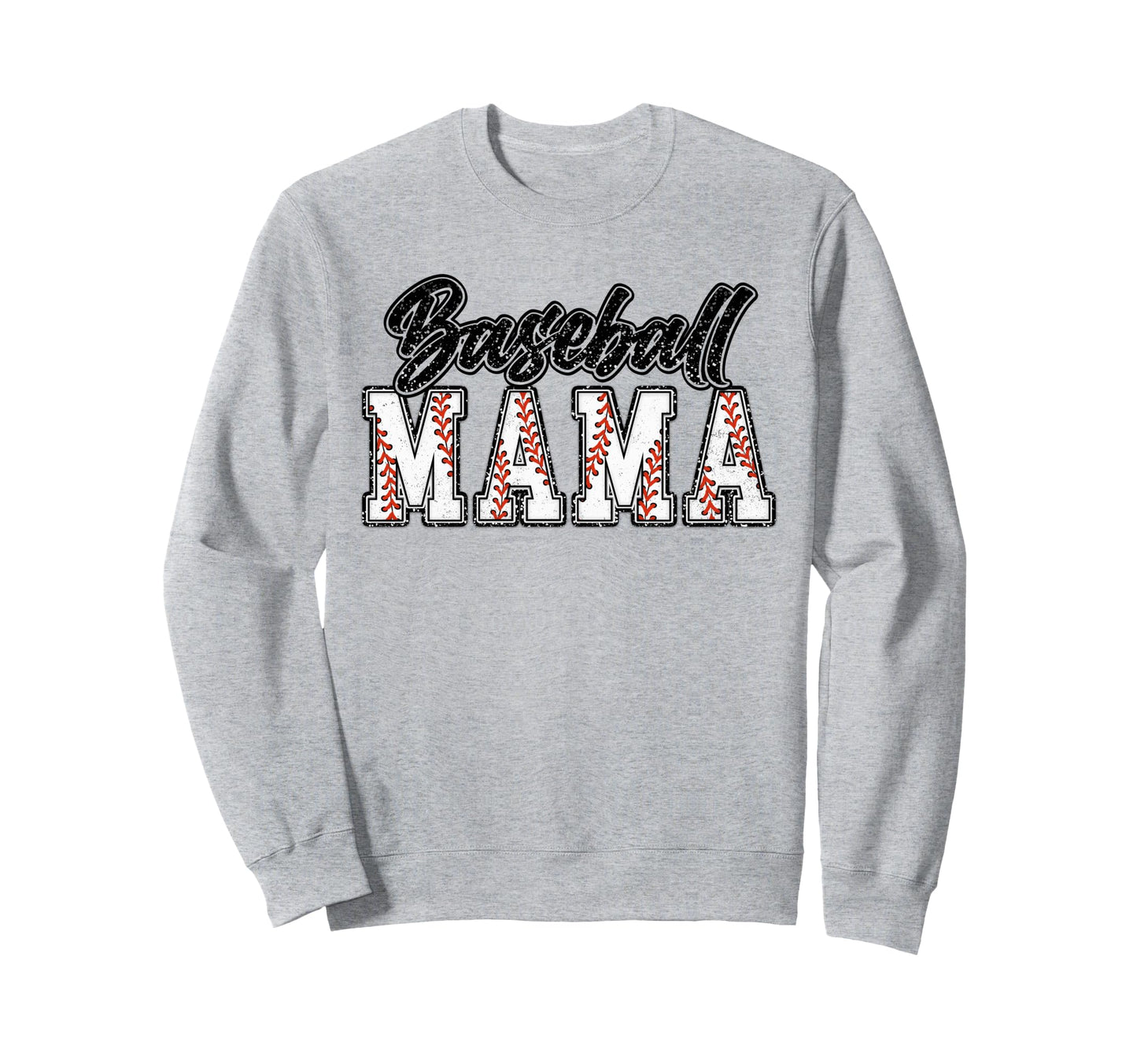 Baseball Mom Groovy Baseball Mama Sweatshirt - Novelty Apparel Unisex - T-Shirt, Sweatshirt, Hoodie