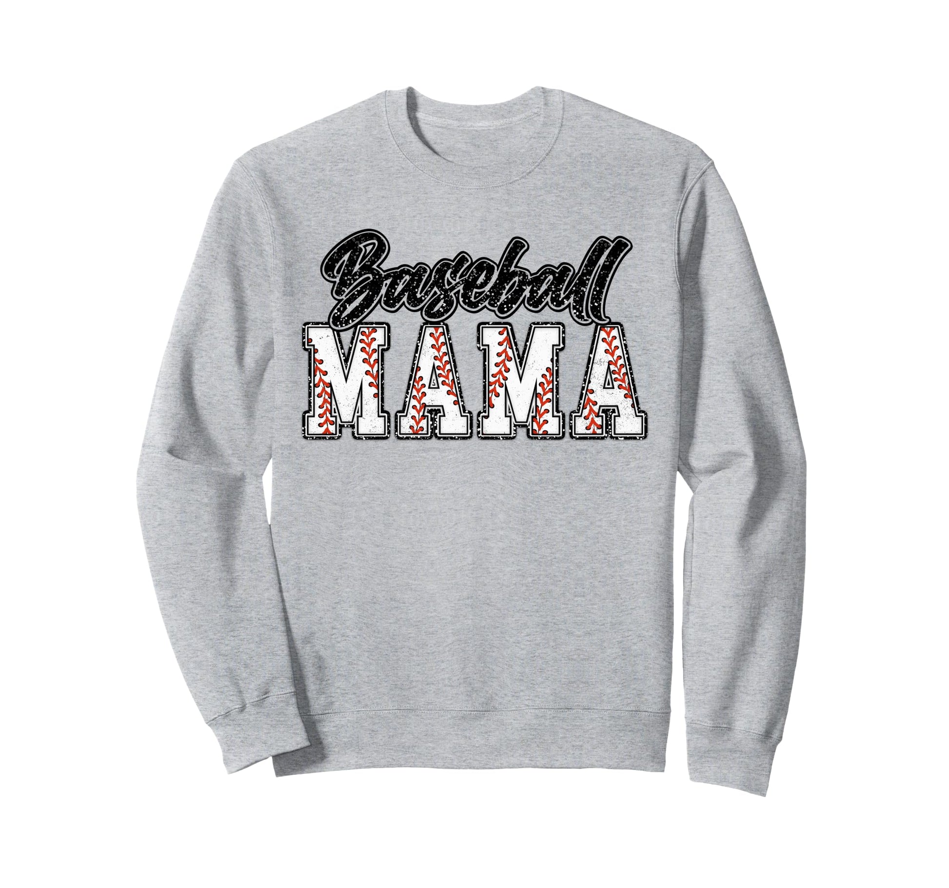 Baseball Mom Groovy Baseball Mama Sweatshirt - Novelty Apparel Unisex - T-Shirt, Sweatshirt, Hoodie