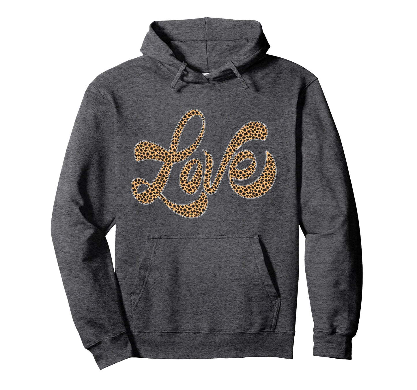 Leopard Cheetah Love Funny Hoodie - Unique Graphic Men Women - T-Shirt, Sweatshirt, Hoodie