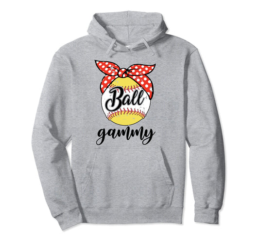 Ball Gammy Love Playing Baseball Hoodie - Trendy Graphic for Adults - T-Shirt, Sweatshirt, Hoodie