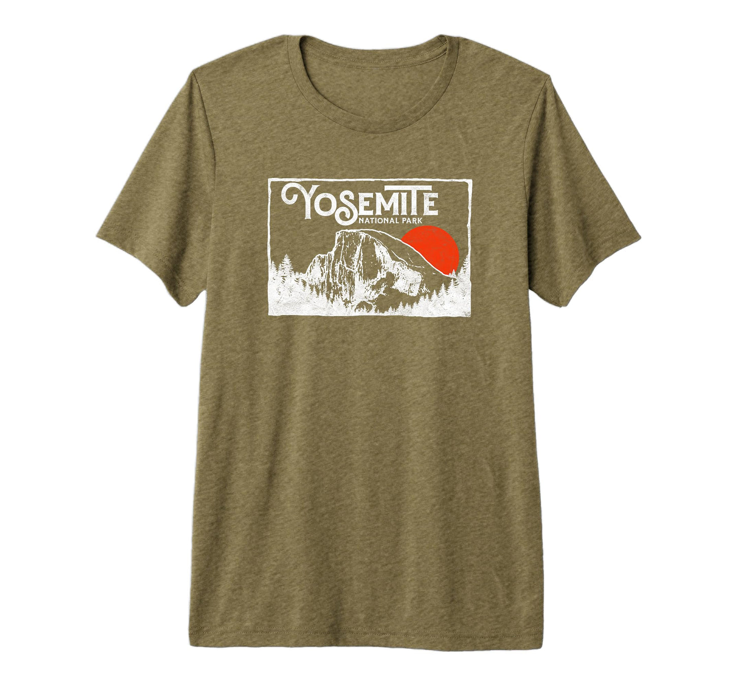 Yosemite National Park Half Dome 80S T-Shirt - Novelty Apparel for Adults - T-Shirt, Sweatshirt, Hoodie