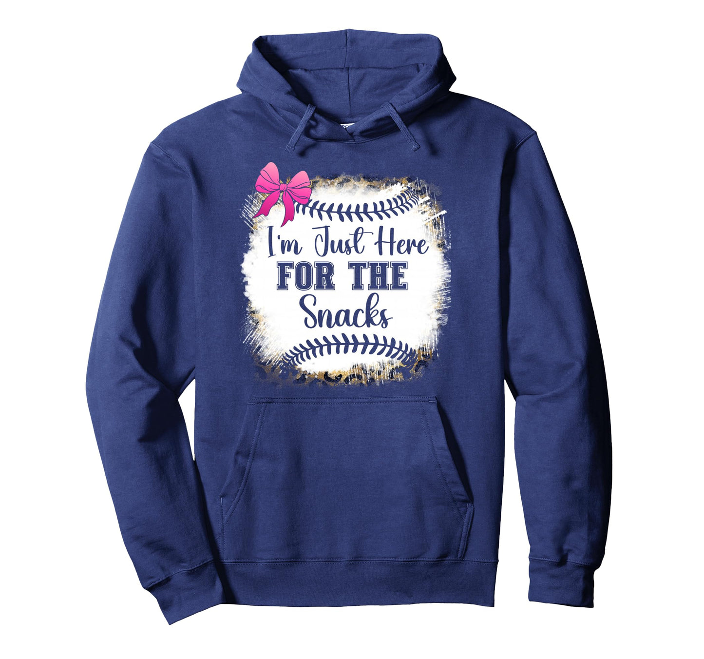 Baseball Sister Im Just Here Snacks Hoodie - Custom Art Print for Adults - T-Shirt, Sweatshirt, Hoodie