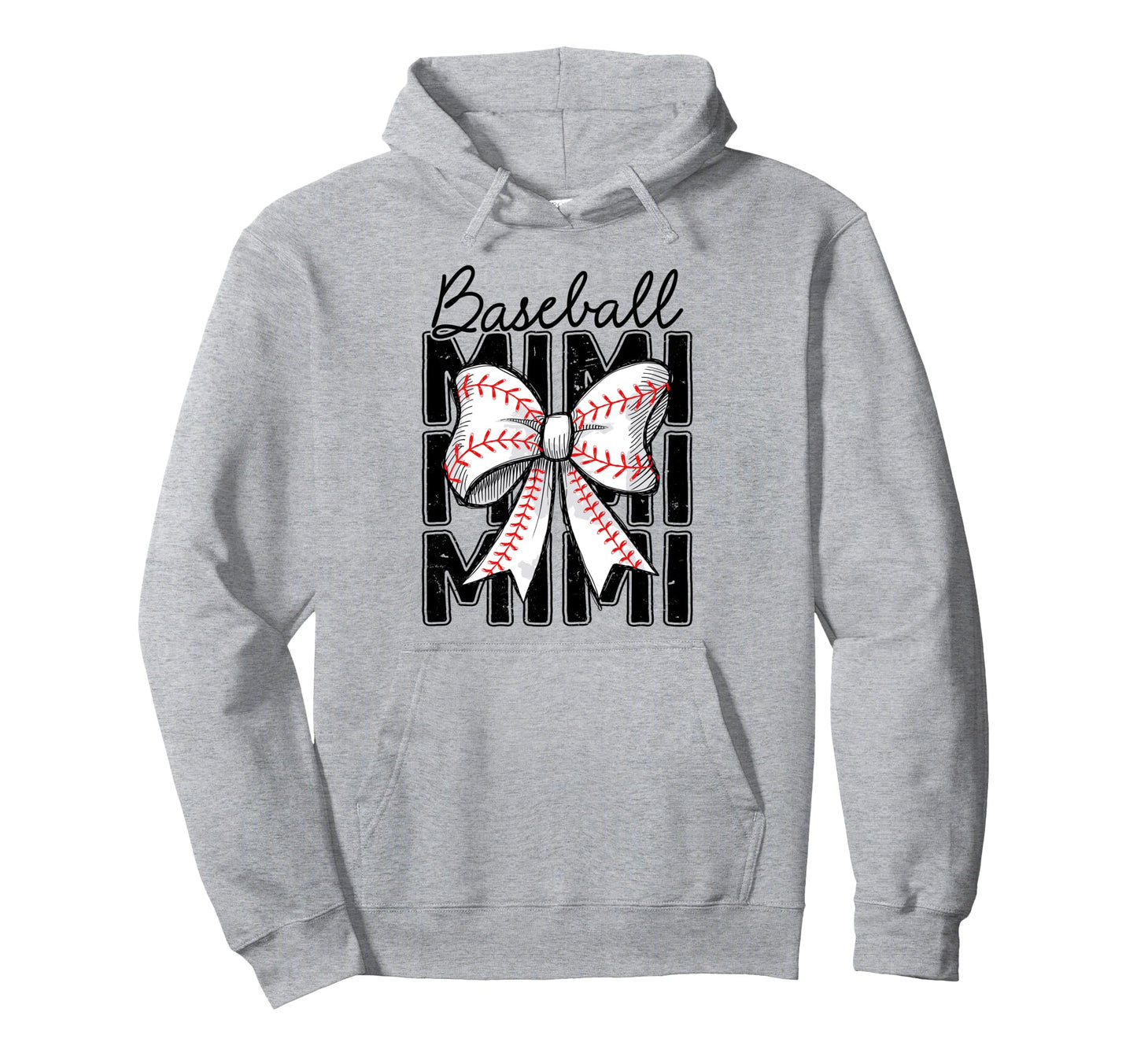 Baseball Mimi Coquette Bow Baseball Lover Hoodie - Unique Graphic Unisex - T-Shirt, Sweatshirt, Hoodie