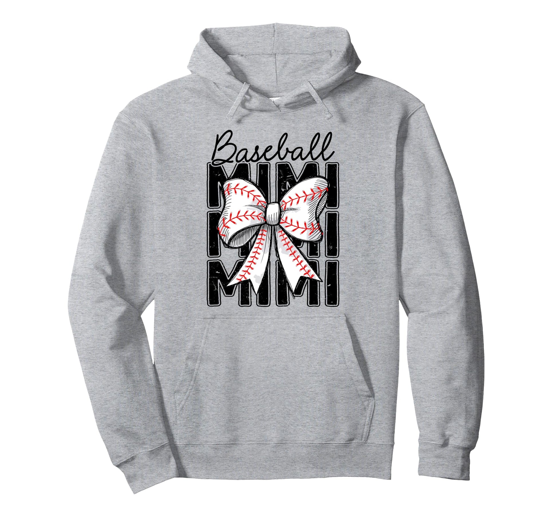 Baseball Mimi Coquette Bow Baseball Lover Hoodie - Unique Graphic Unisex - T-Shirt, Sweatshirt, Hoodie