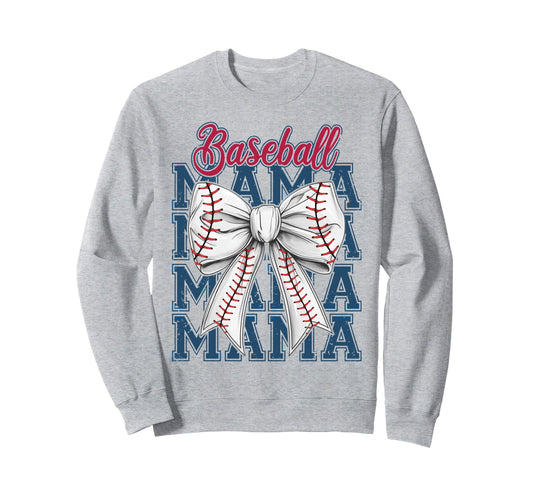 Baseball Coquette Mama Coquette Sweatshirt - Custom Art Print for Adults - T-Shirt, Sweatshirt, Hoodie