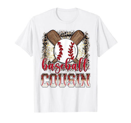 Baseball Cousin Leopard Proud T-Shirt - Casual Everyday Wear Men Women - T-Shirt, Sweatshirt, Hoodie