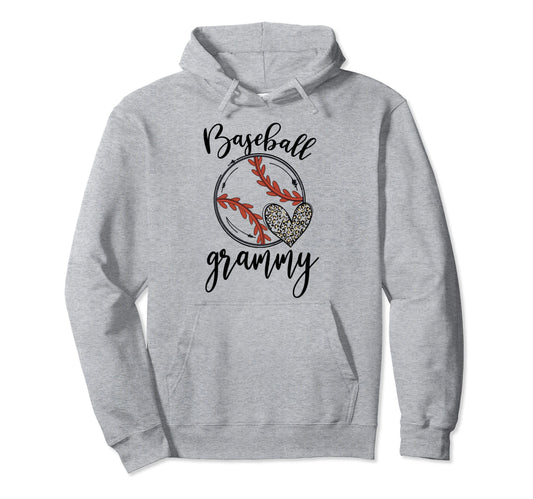 Baseball Grammy Leopard Funny Baseball Hoodie - Novelty Apparel Unisex - T-Shirt, Sweatshirt, Hoodie