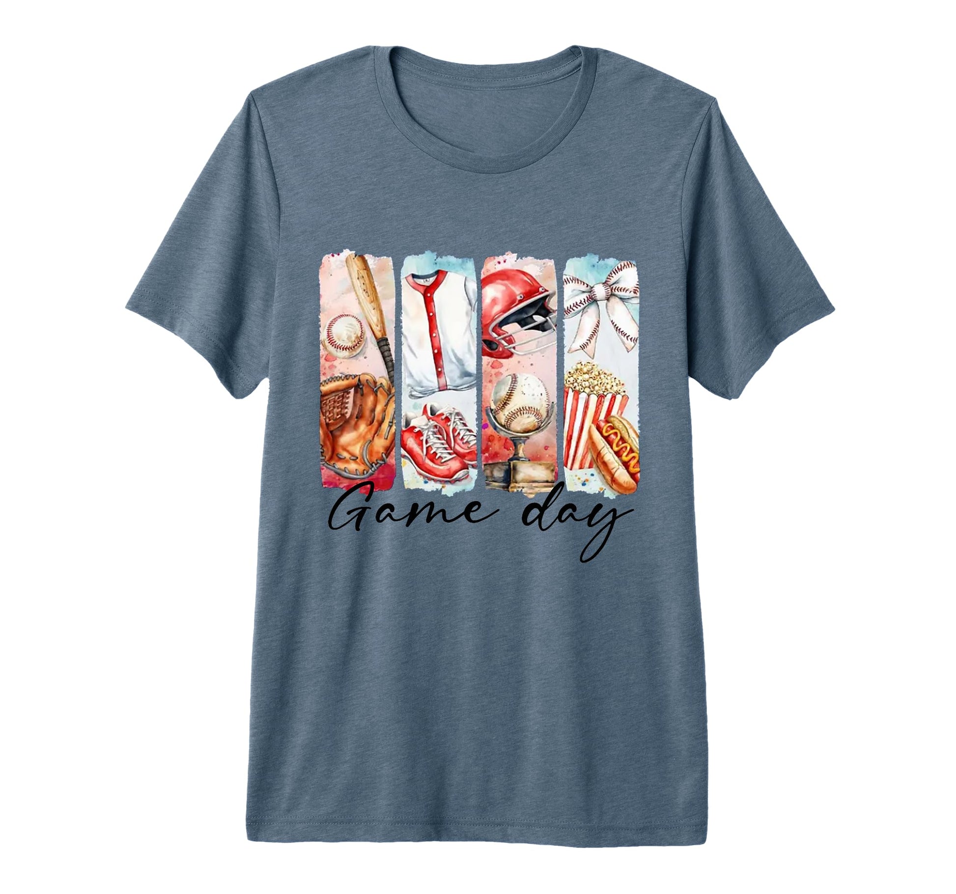 Game Day Baseball Coquette Bow T-Shirt - Fun Novelty Design Unisex - T-Shirt, Sweatshirt, Hoodie