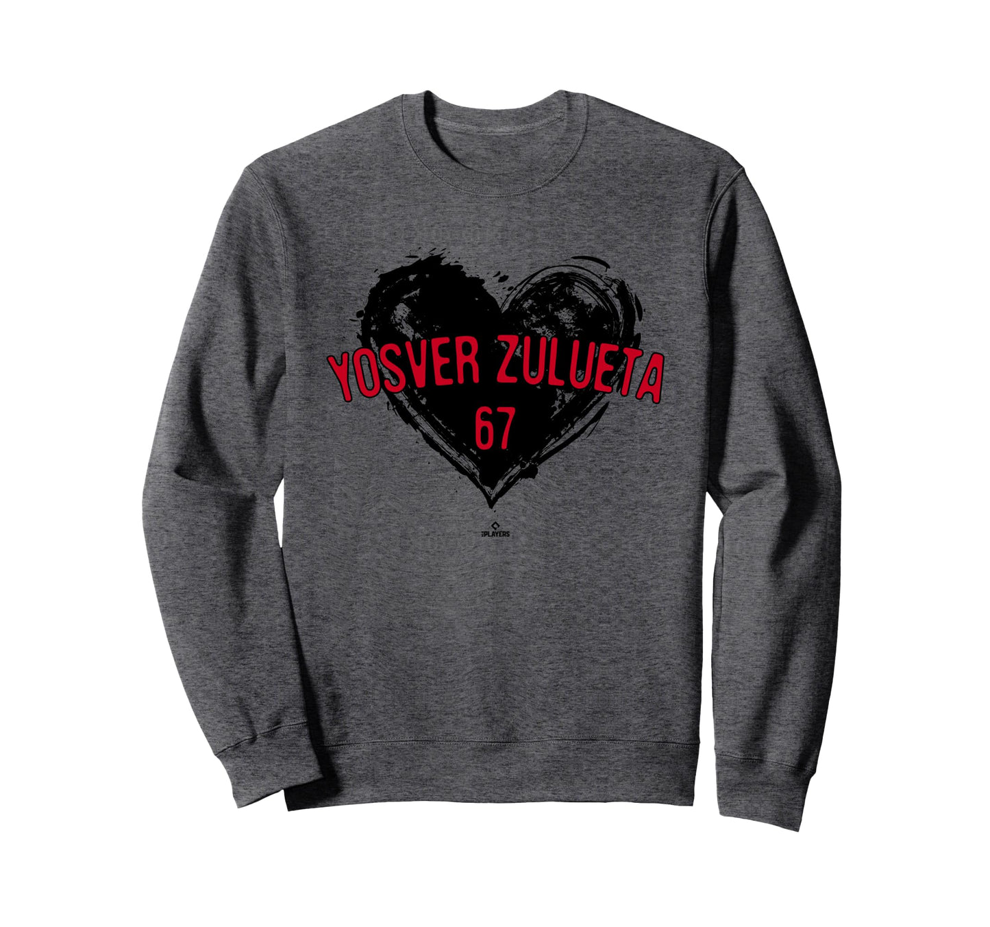 Distressed Heart Yosver Zulueta Sweatshirt - Graphic Print for Adults - T-Shirt, Sweatshirt, Hoodie