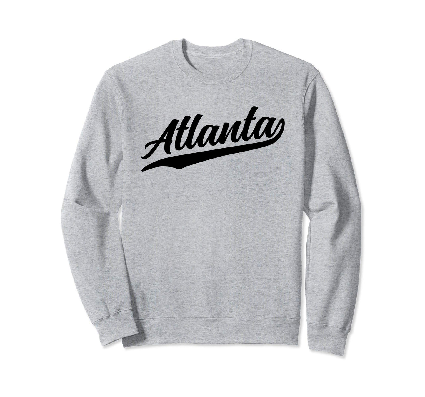 Atlanta Georgia 1970S Black Text Sweatshirt - Novelty Apparel for Adults - T-Shirt, Sweatshirt, Hoodie