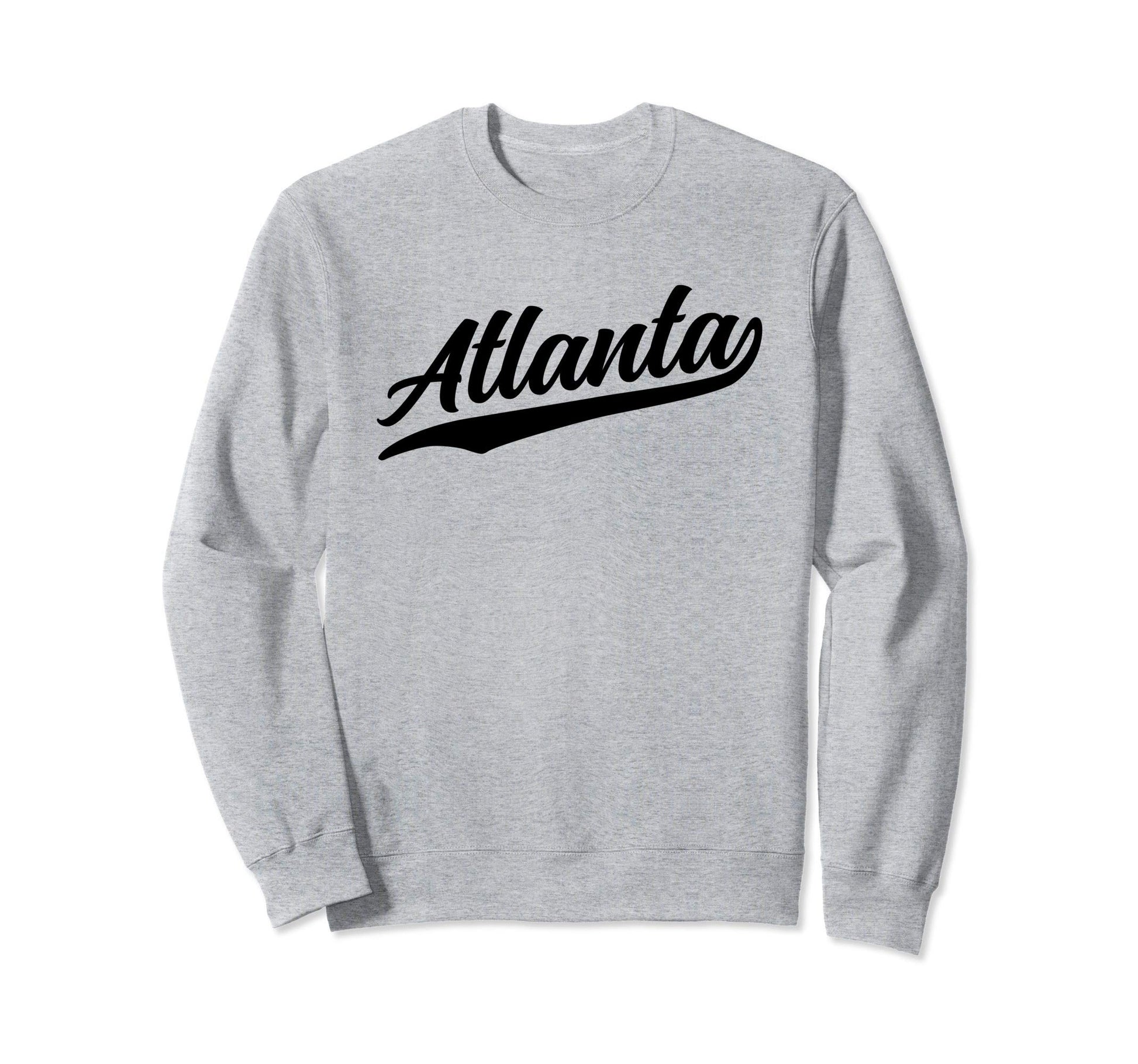 Atlanta Georgia 1970S Black Text Sweatshirt - Novelty Apparel for Adults - T-Shirt, Sweatshirt, Hoodie