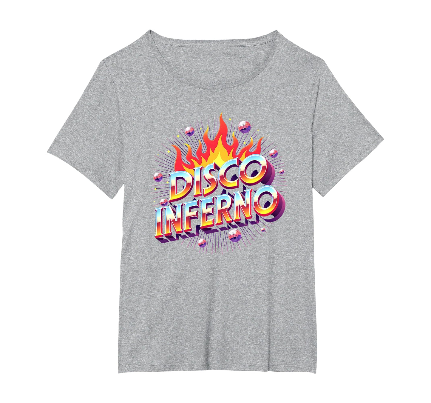 Disco Inferno Dance Party Fever Art T-Shirt - Minimalist Print for Adults - T-Shirt, Sweatshirt, Hoodie