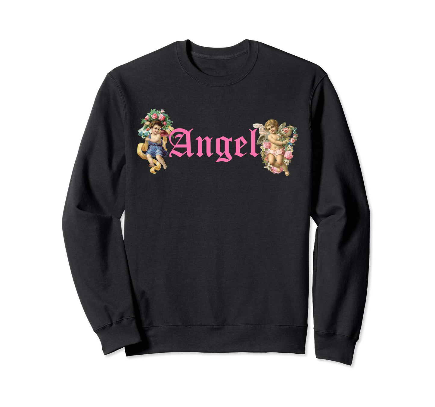 Y2K Aesthetic Angel Cherubs Soft Egirl Sweatshirt - Unique Graphic Unisex - T-Shirt, Sweatshirt, Hoodie