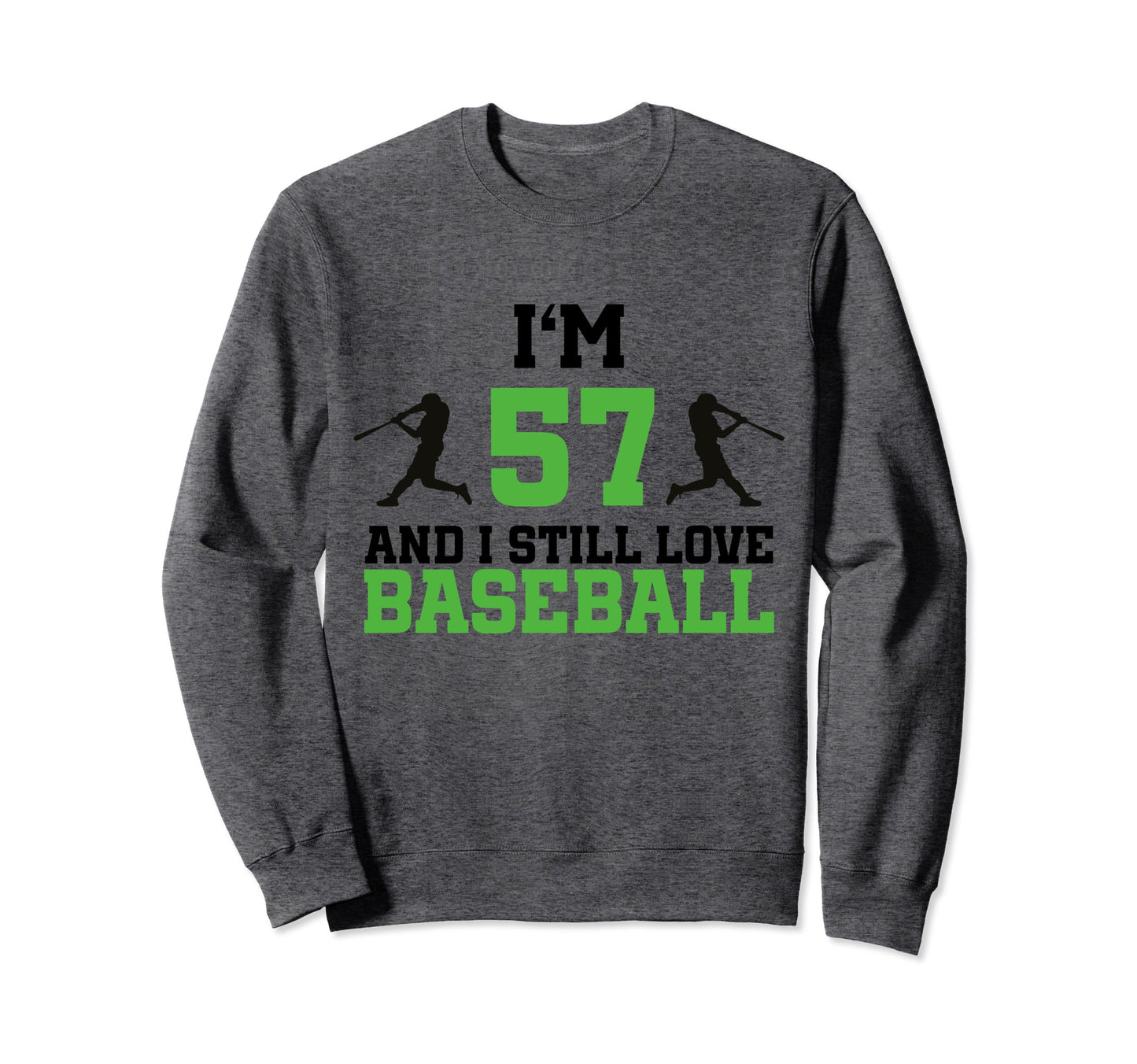 57Th Birthday Baseball 57 Years Old Sweatshirt - Minimalist Print Unisex - T-Shirt, Sweatshirt, Hoodie