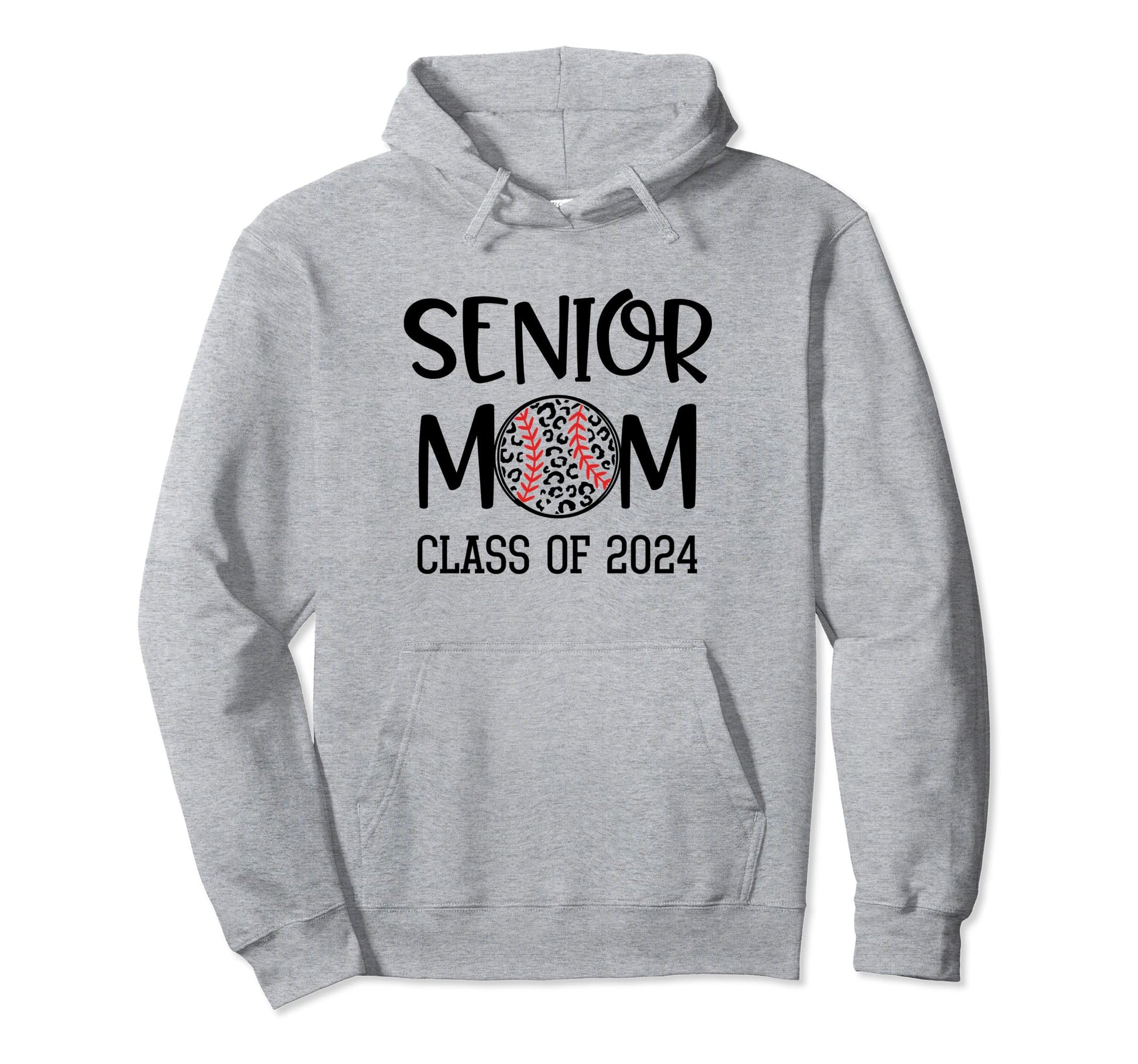 Proud Senior Baseball Mom Senior 2024 Hoodie - Novelty Apparel for Adults - T-Shirt, Sweatshirt, Hoodie