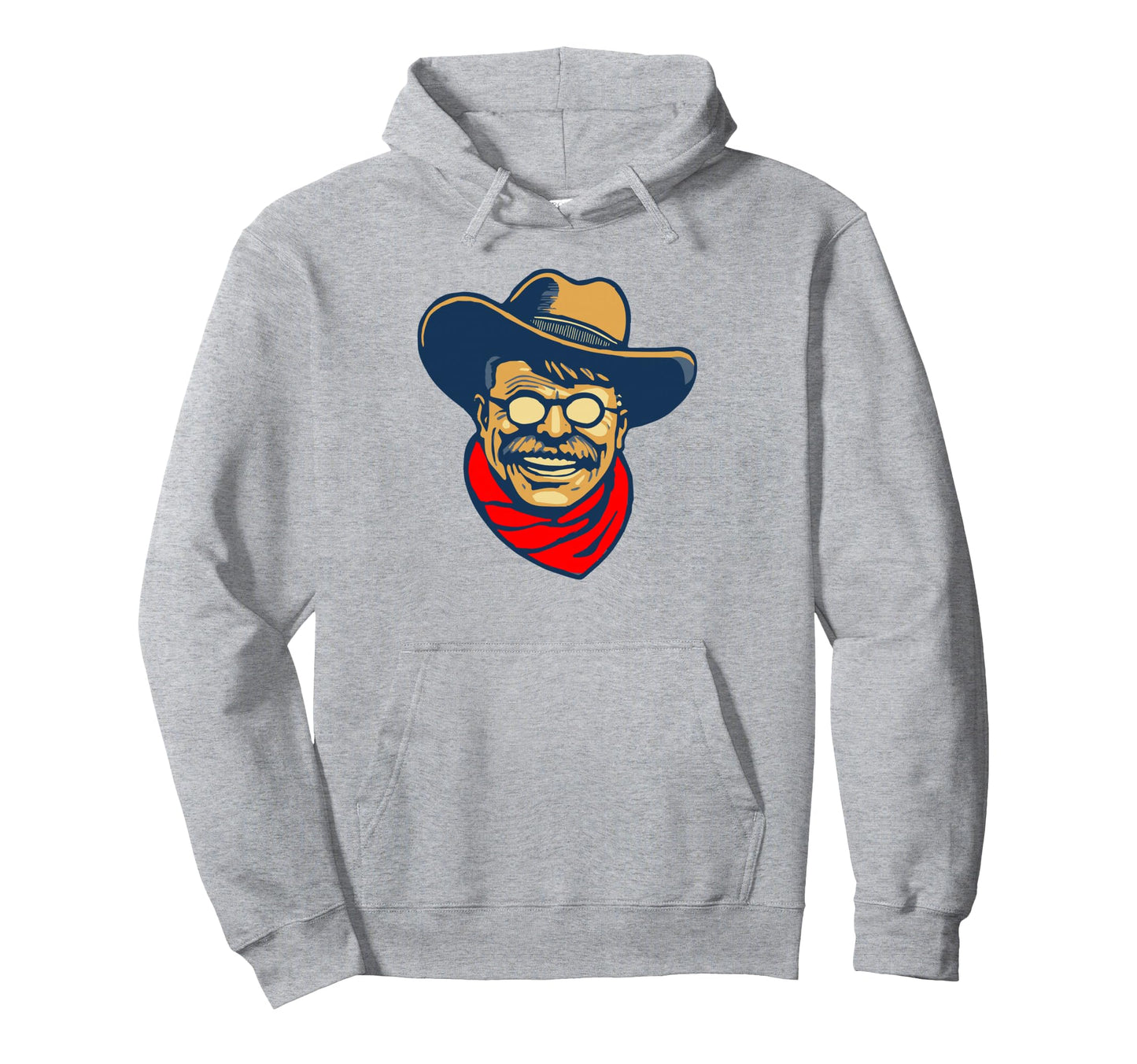 Teddy Roosevelt Rough Rider American Hoodie - Novelty Apparel for Adults - T-Shirt, Sweatshirt, Hoodie